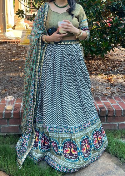 Chevron Printed Lehenga