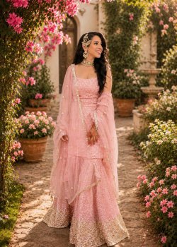 Baby Pink Sharara