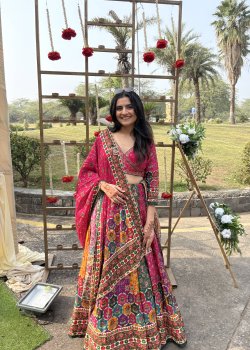 Pink Patola Print Lehenga