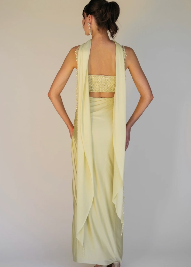 Yellow Pearl Lehenga Image - 4