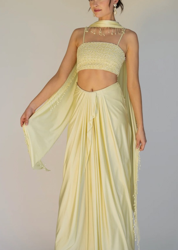 Yellow Pearl Lehenga Image - 0