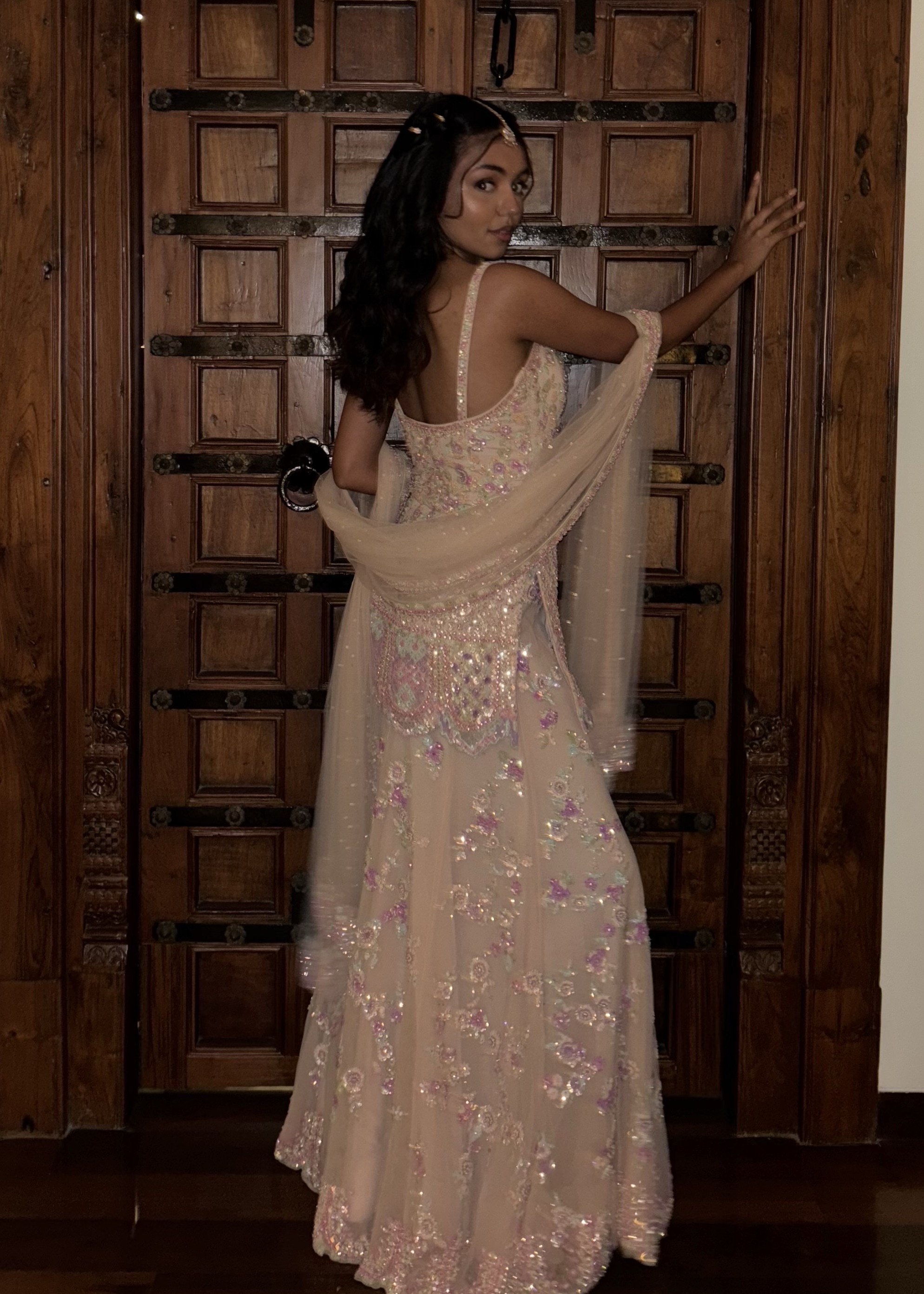 Pastel Embellished Sharara Set Image - 1