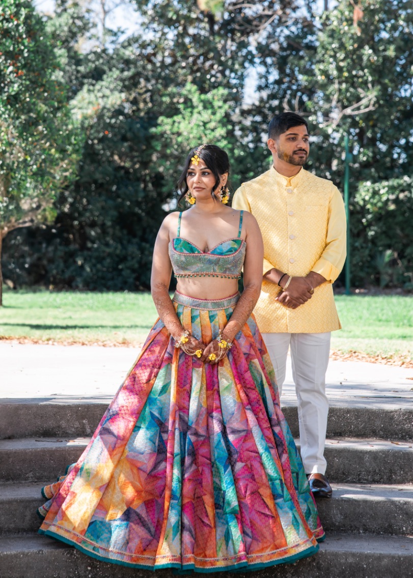 Colorful Brocade Lehenga  Image - 0