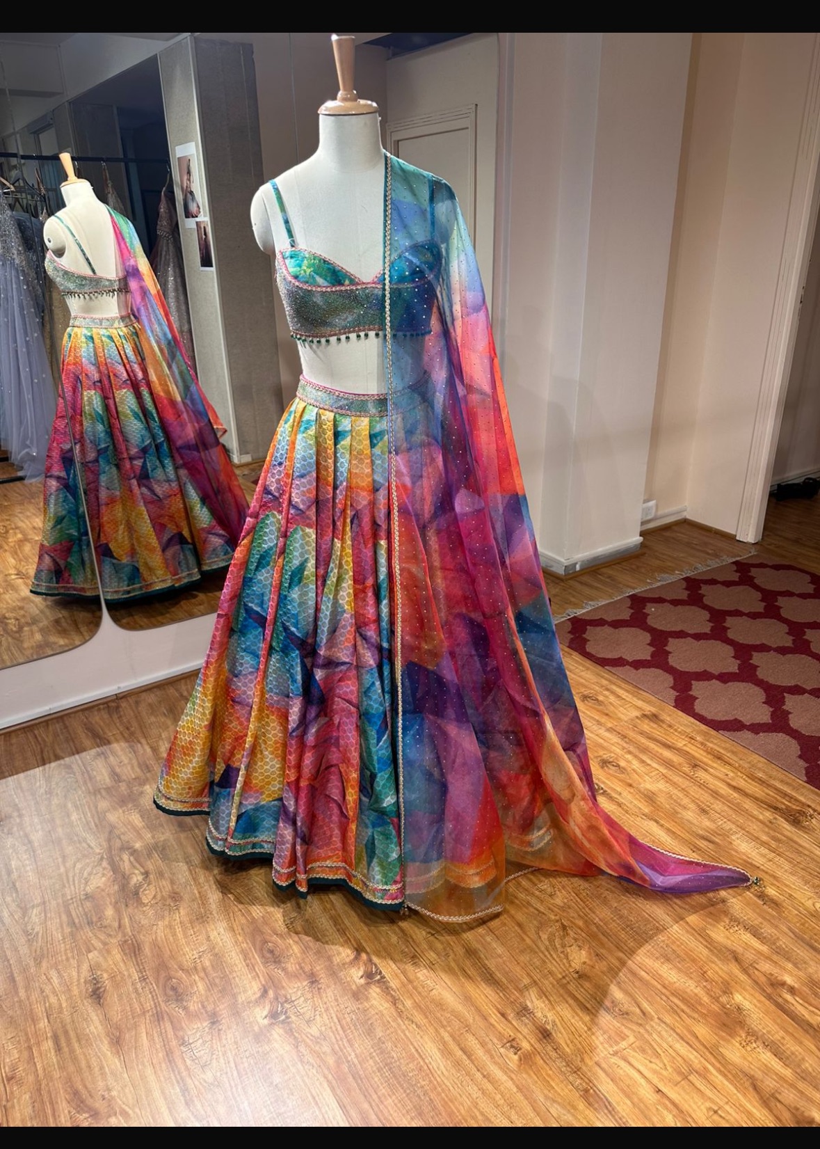 Colorful Brocade Lehenga  Image - 1