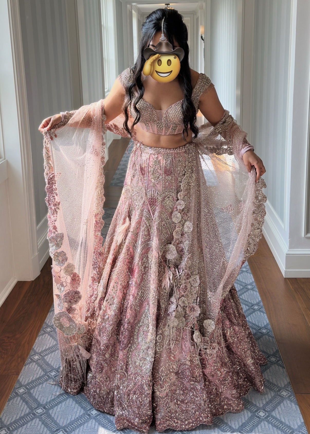 Dolly J Pink Sparkly Lehenga  Image - 0