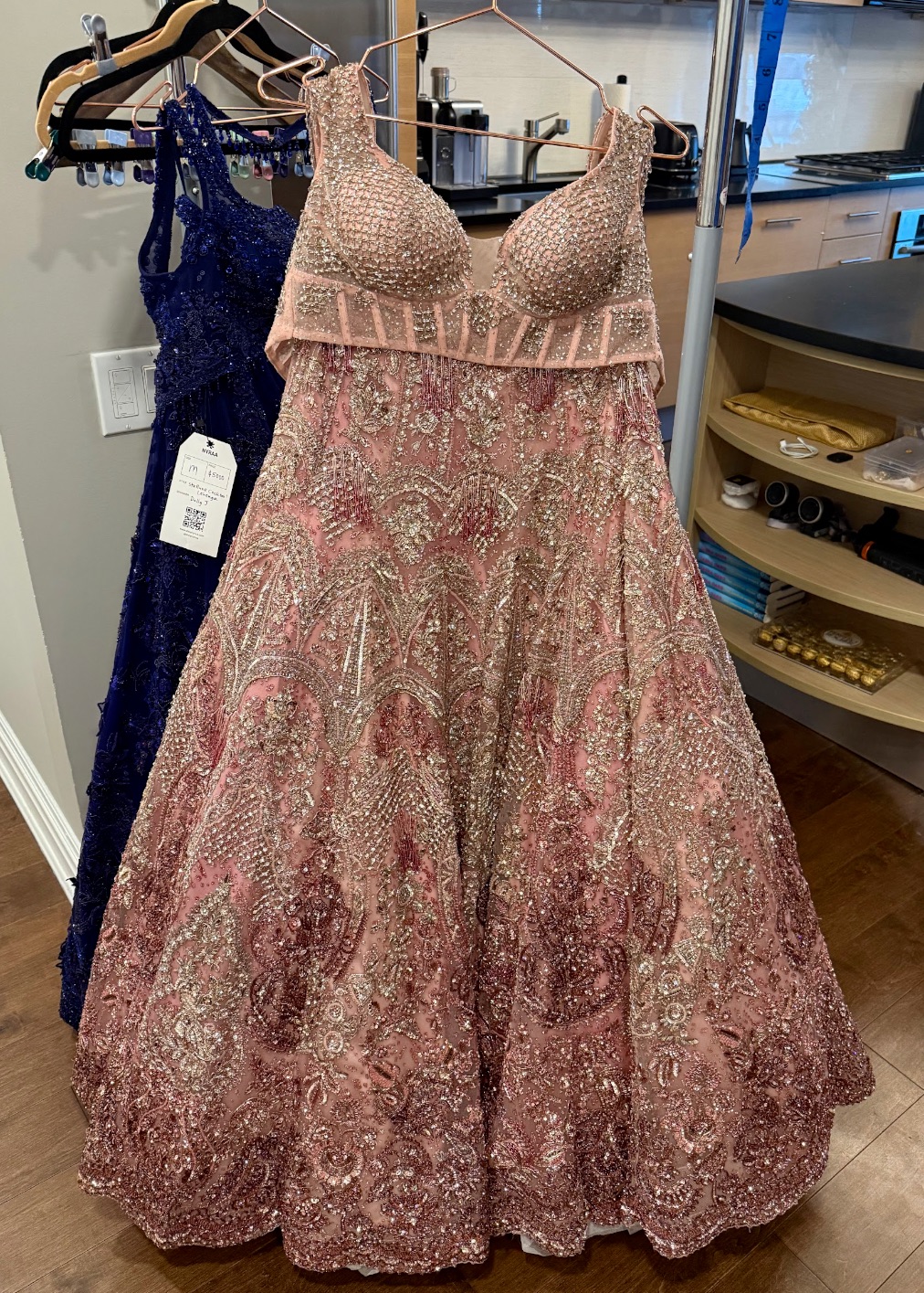 Dolly J Pink Sparkly Lehenga  Image - 2