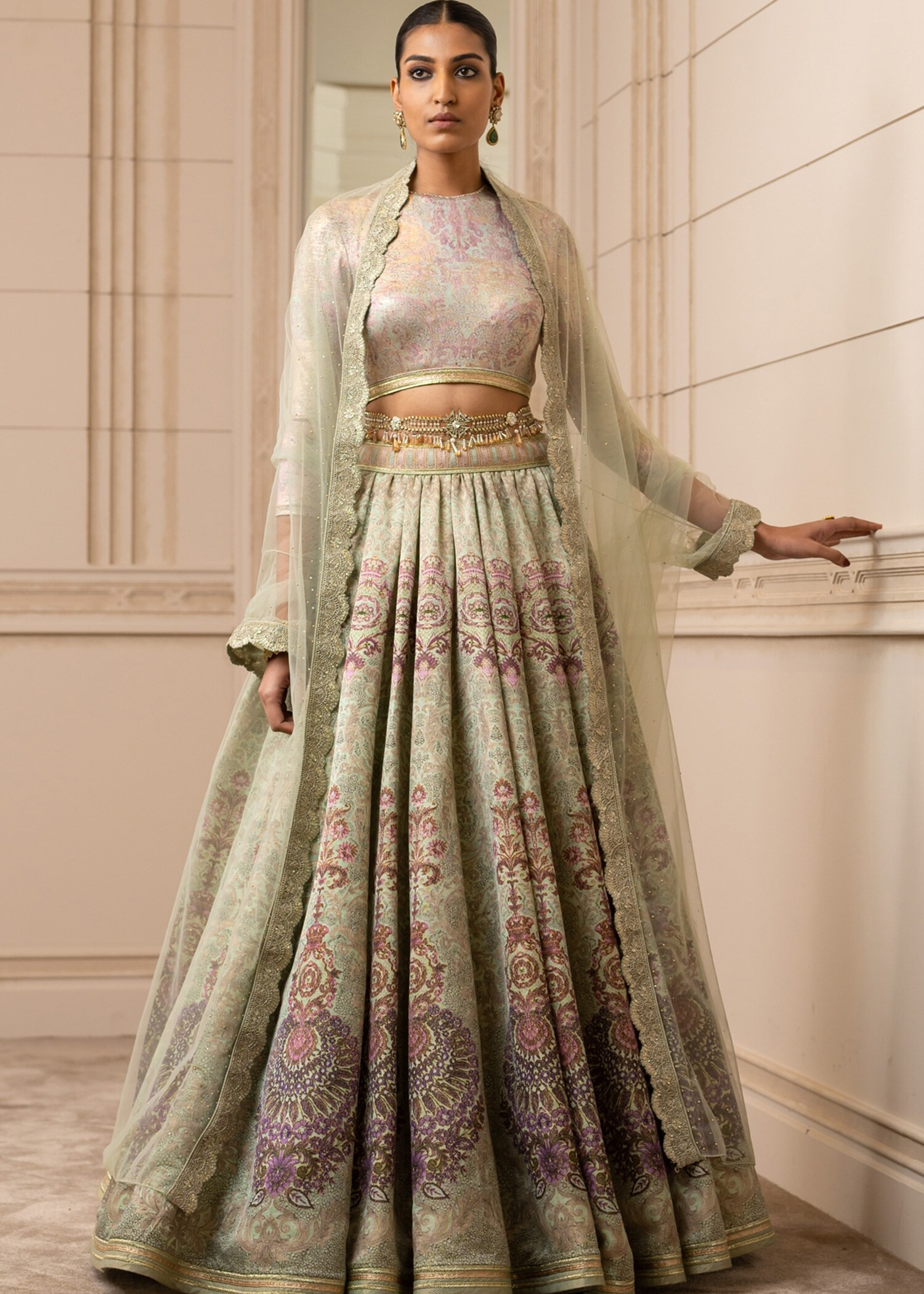 Tarun Tahiliani Printed Lehenga Image - 0