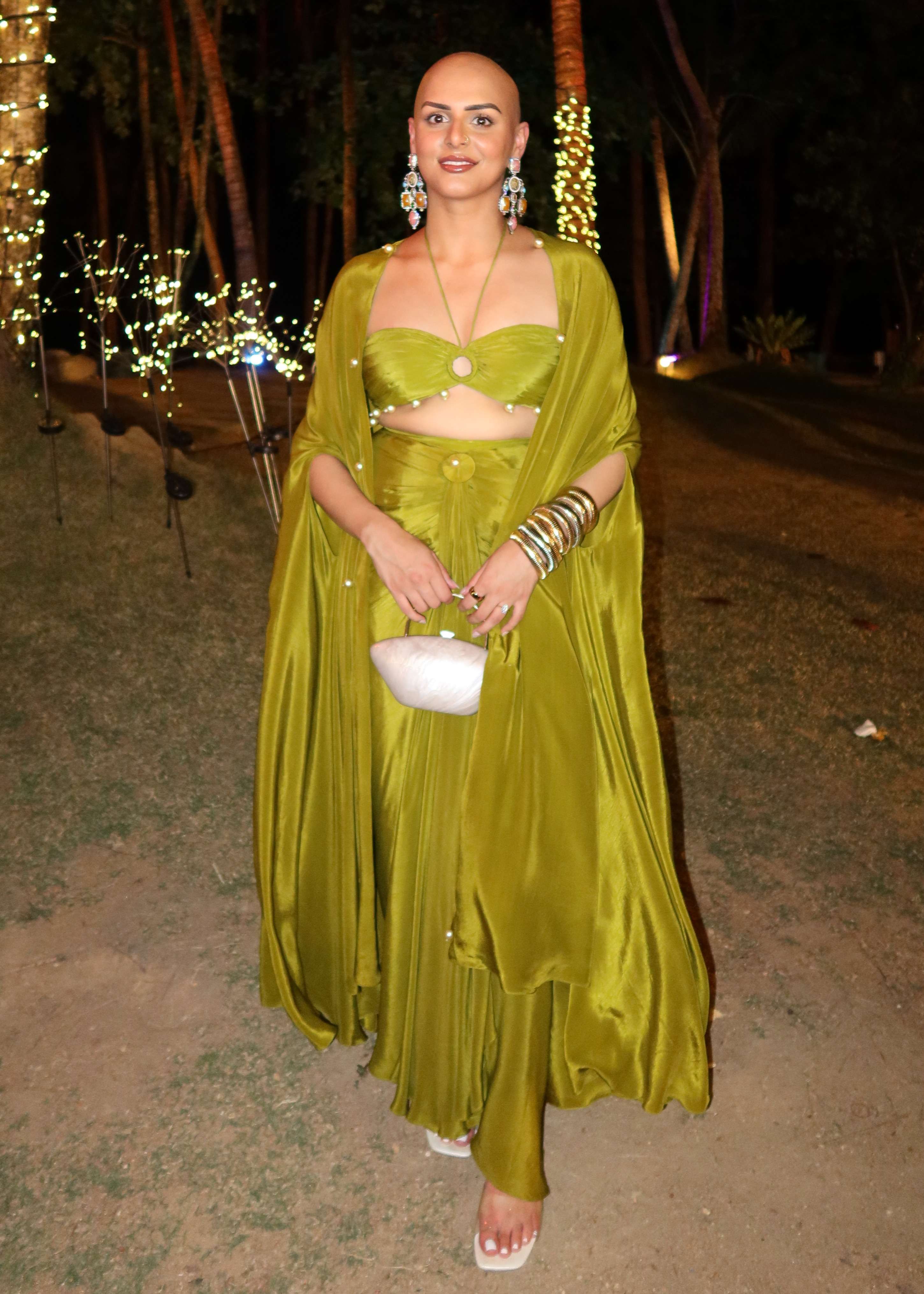Olive Green Skirt Set Image - 0