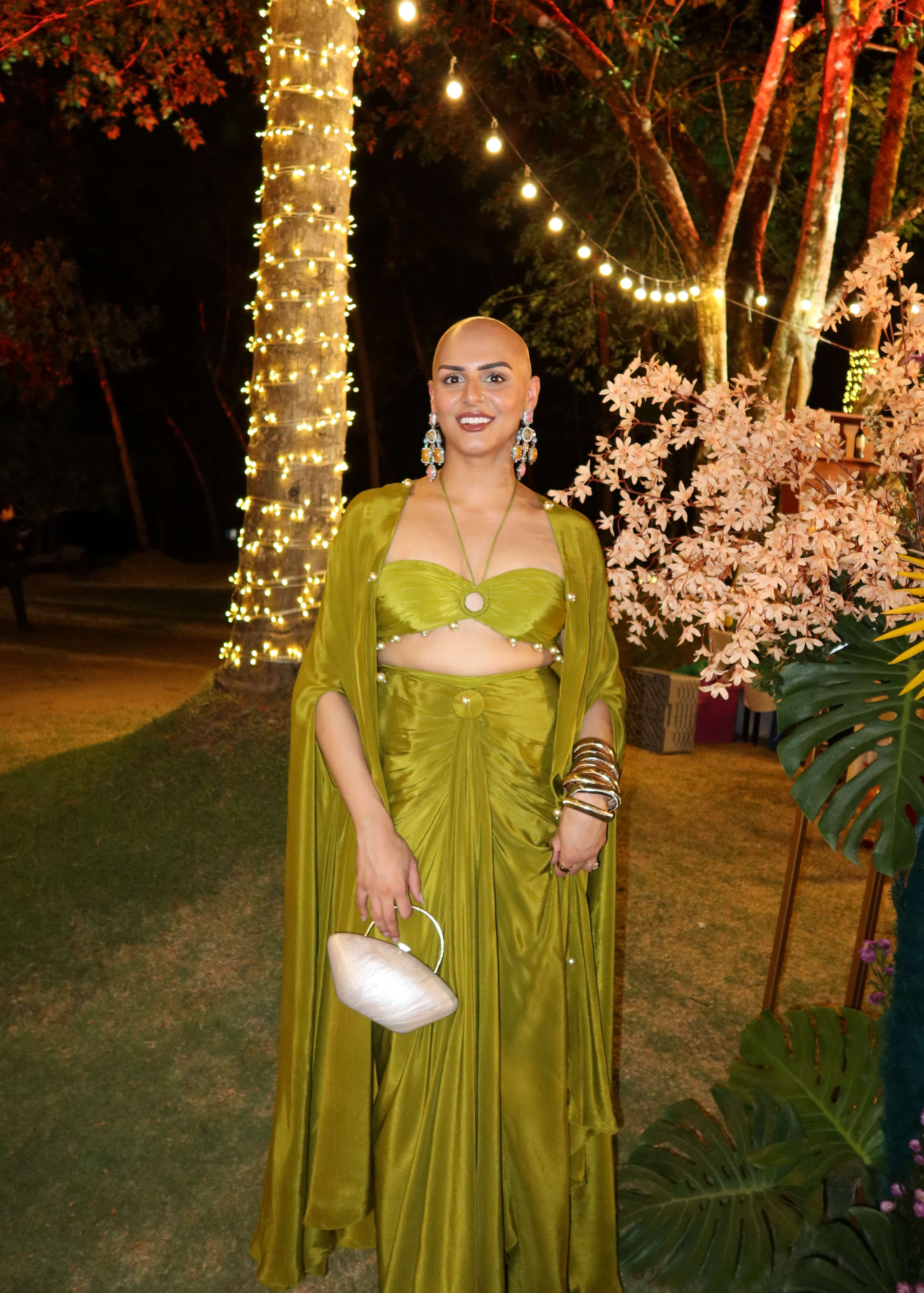 Olive Green Skirt Set Image - 2