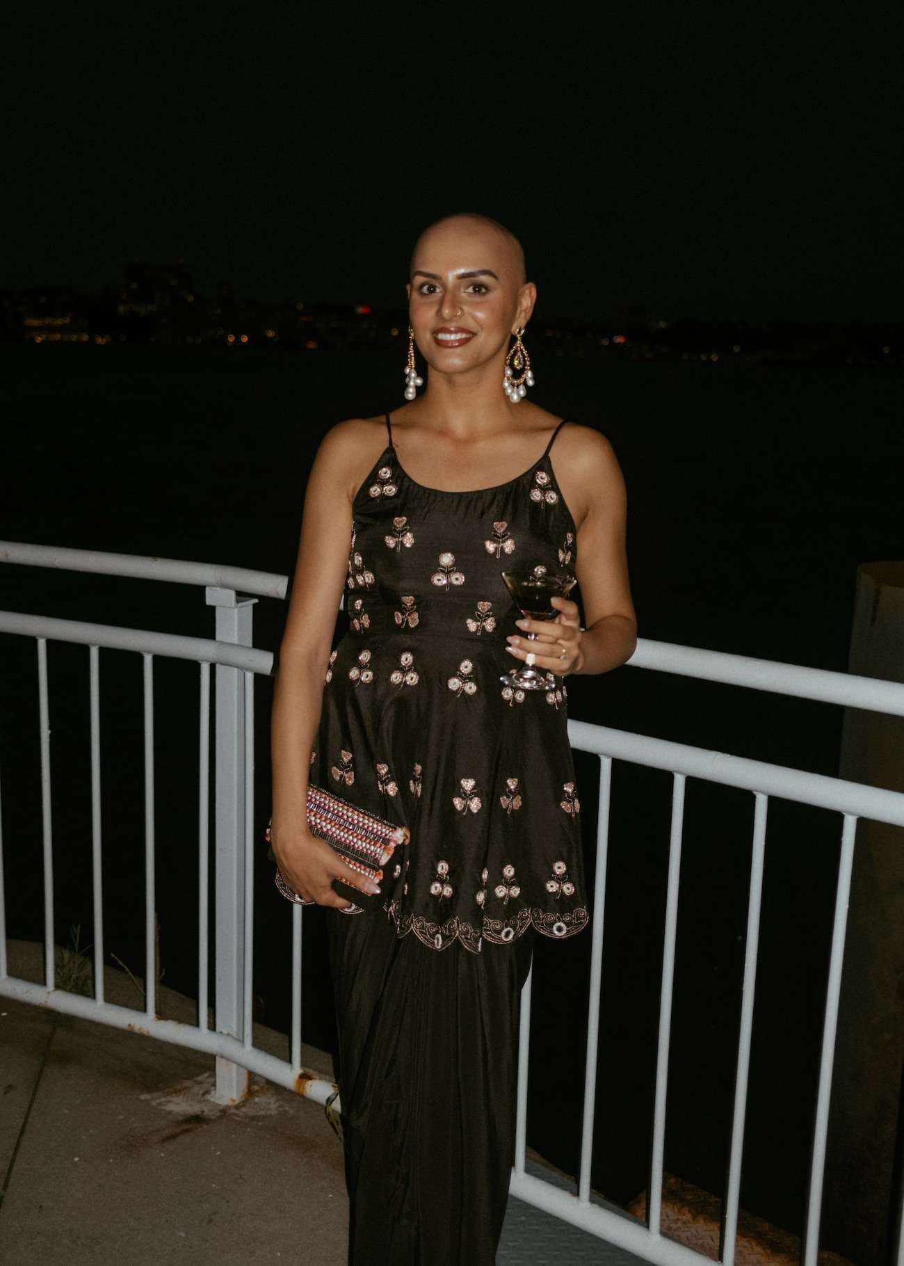 Black Embroidered Skirt Set Image - 1