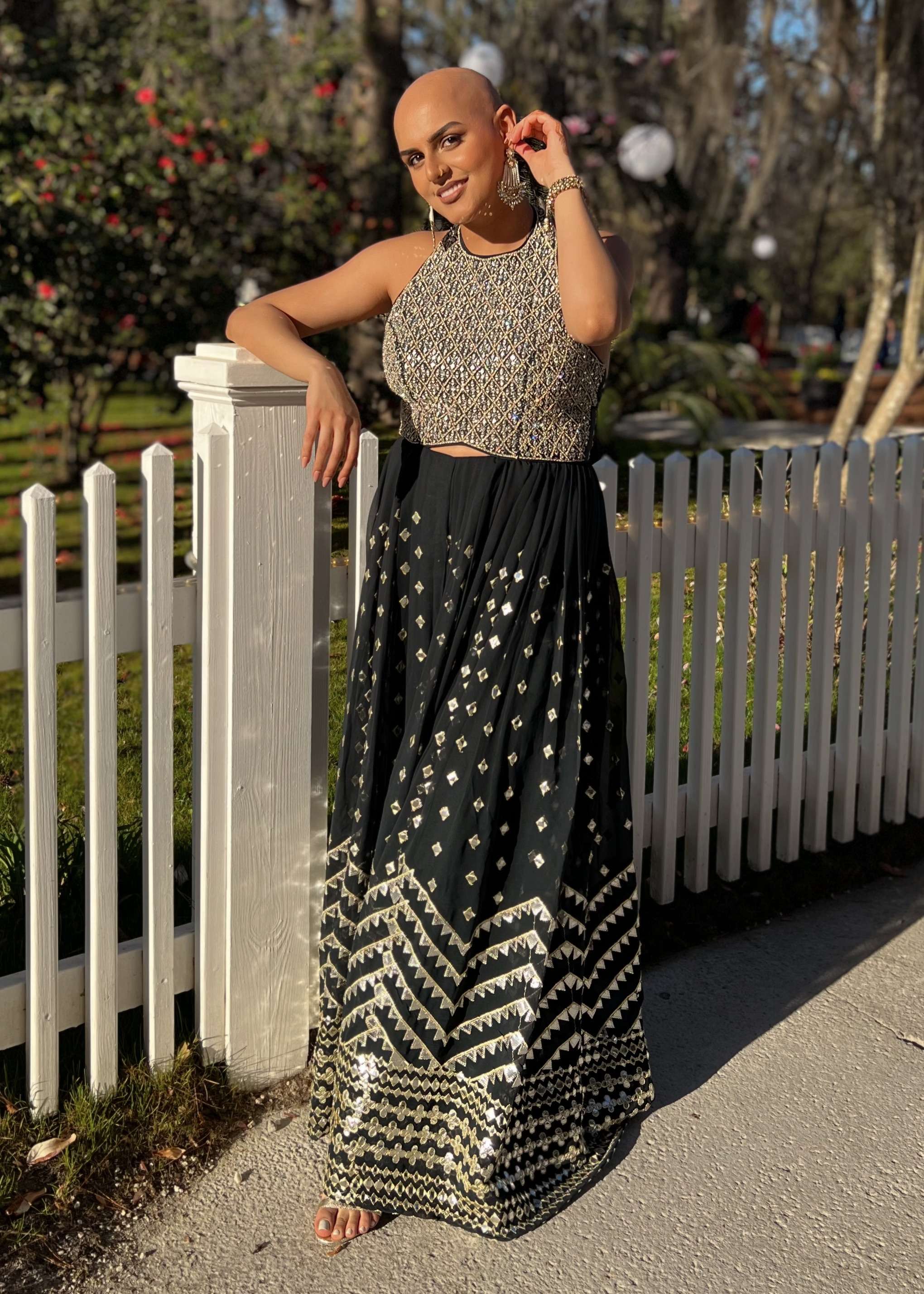 Black Embellished Jumpsuit Image - 0