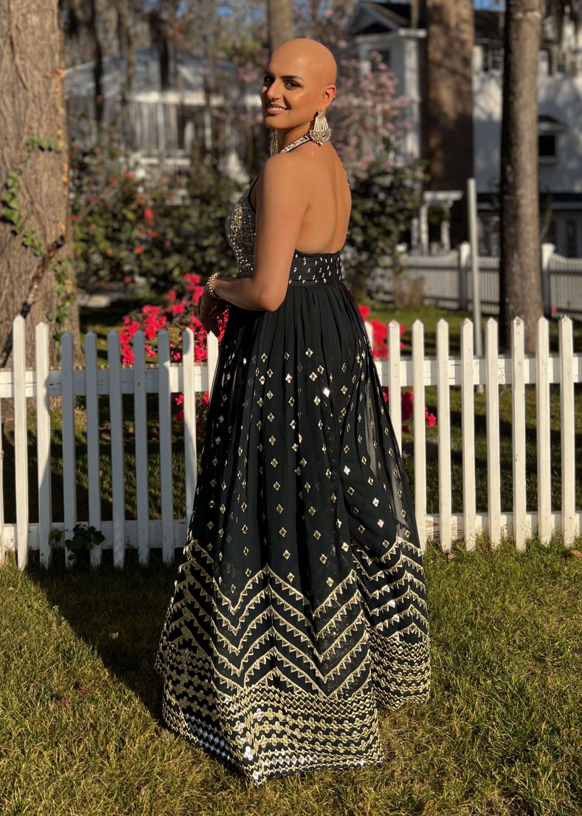 Black Embellished Jumpsuit Image - 1