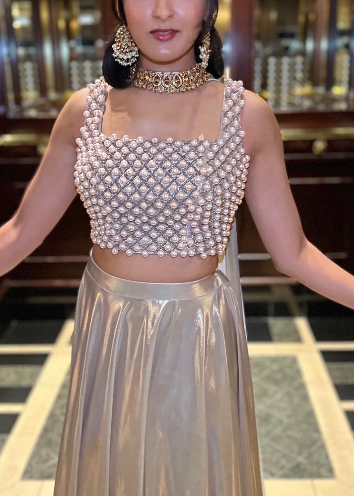 Metallic Gold Lehenga  Image - 1