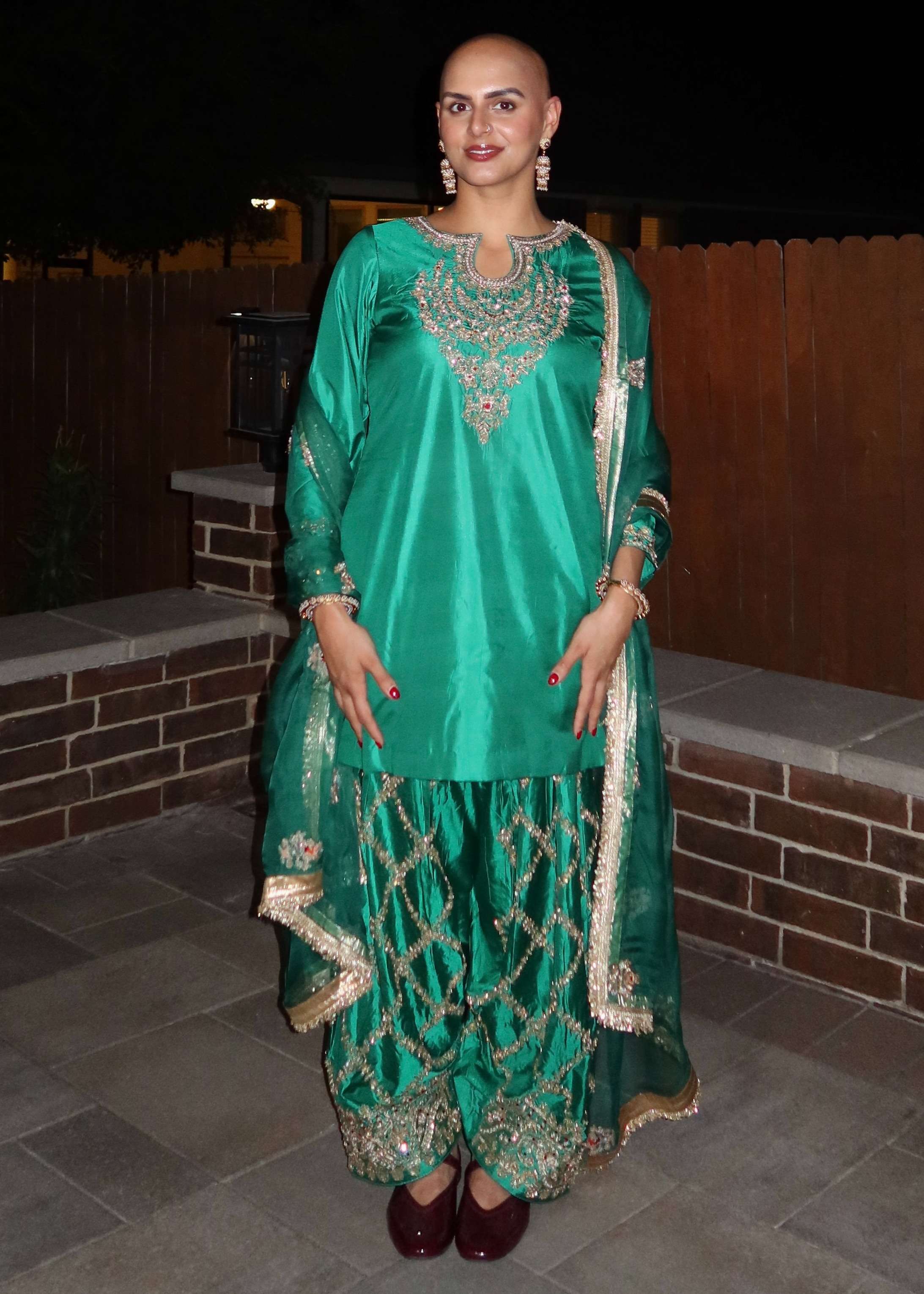 Emerald Green Salwar Suit Image - 0