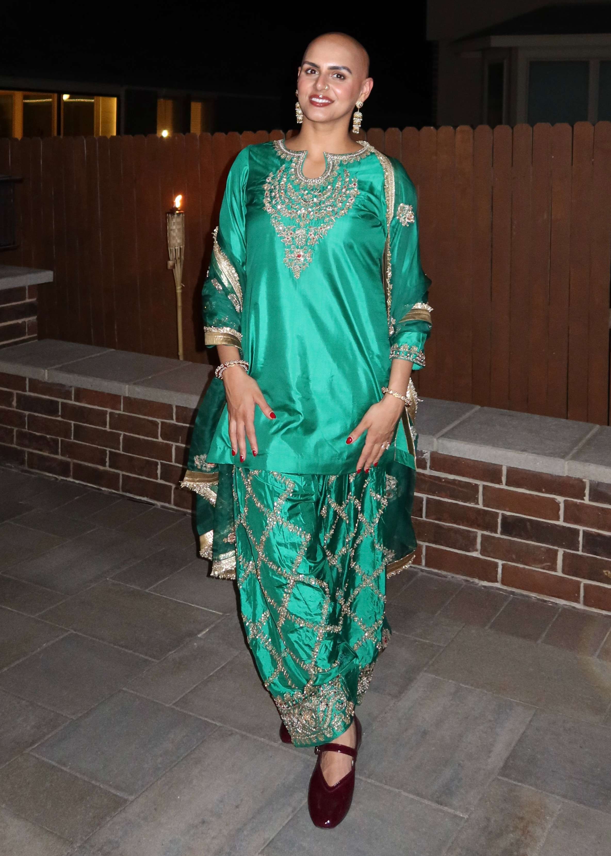 Emerald Green Salwar Suit Image - 2