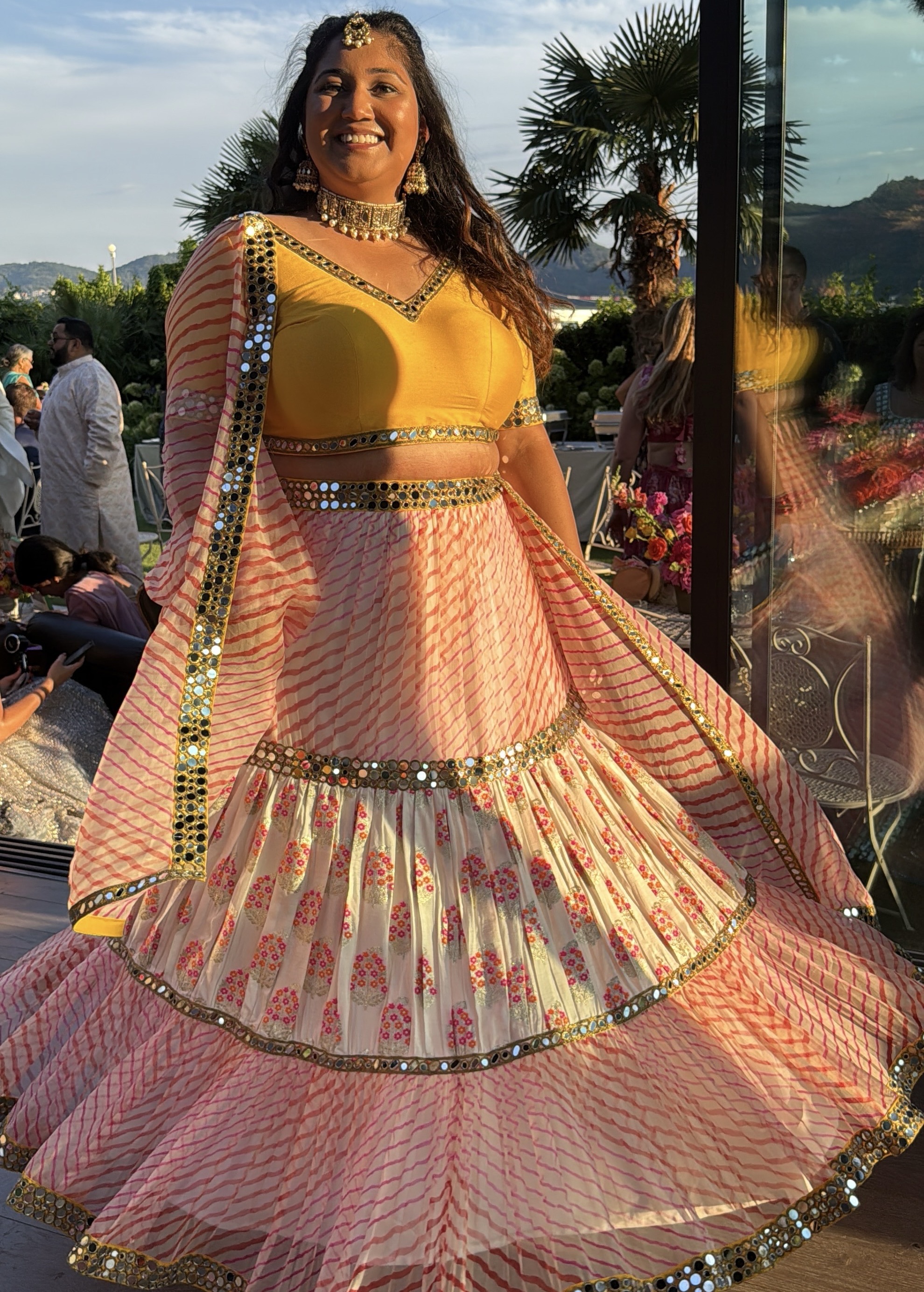 Colorful MIrrorwork Lehenga  Image - 0