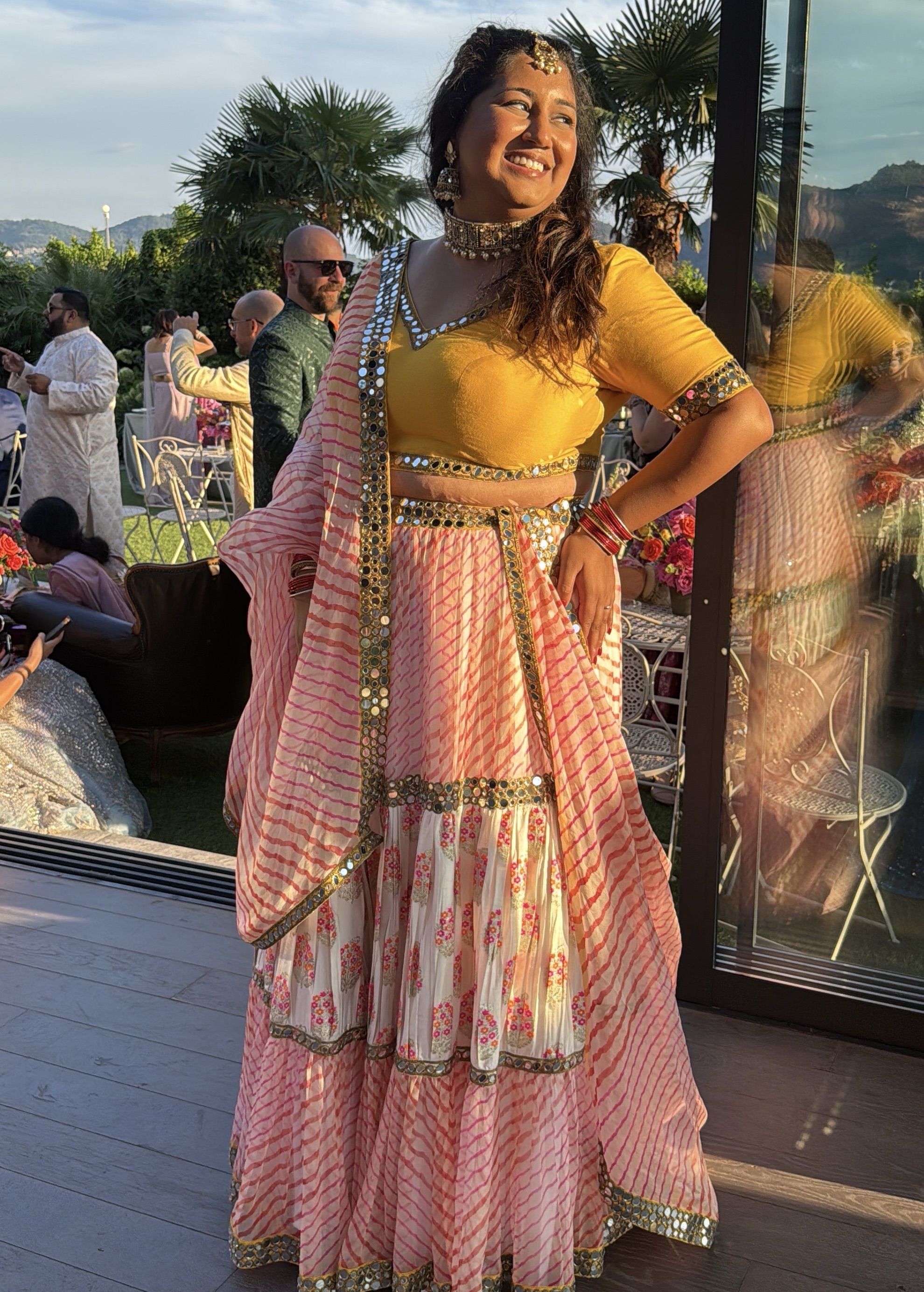 Colorful MIrrorwork Lehenga  Image - 2