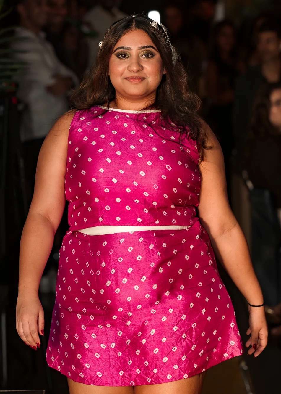 Pink Bandhej Skirt Set Image - 4