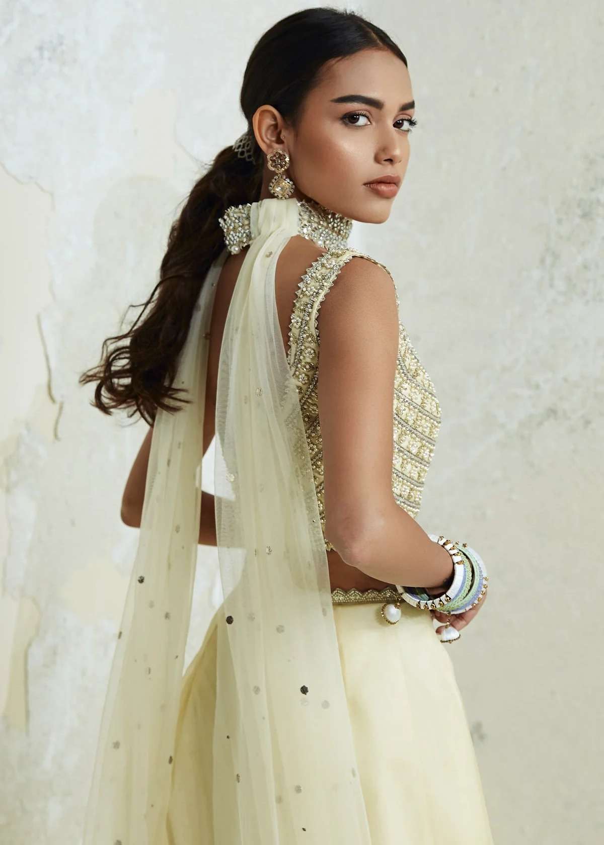 Alya Off-White Lehenga Image - 3