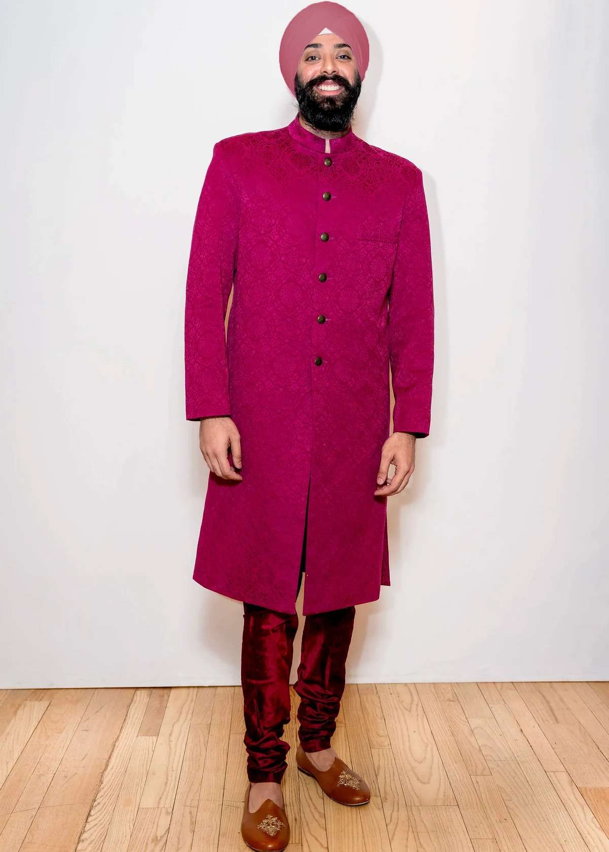 Harbir Flower Motif Sherwani Jacket Image - 0