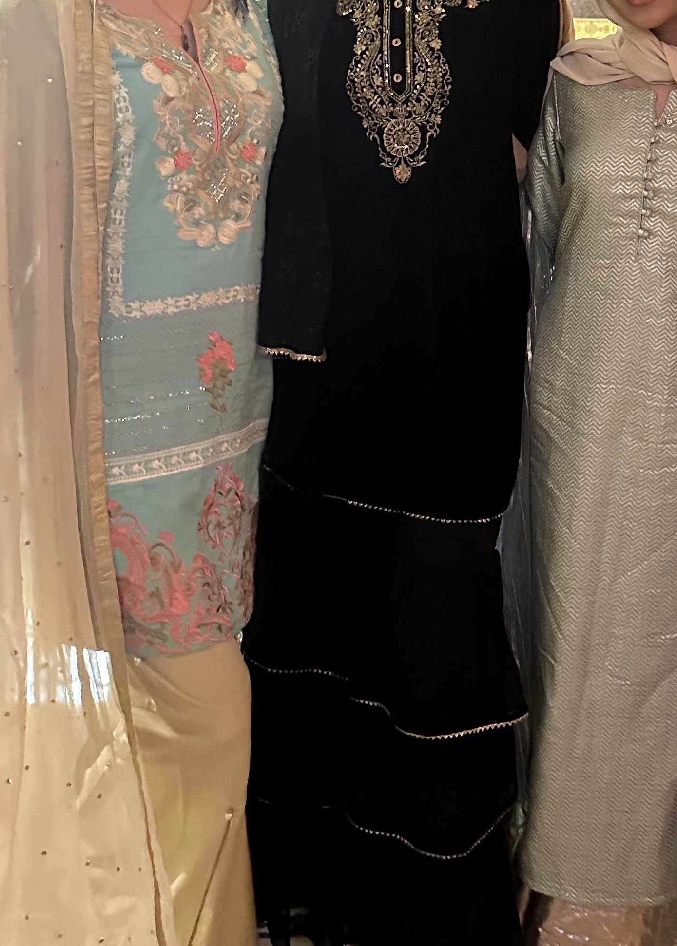 Black Velvet Gharara Set Image - 4