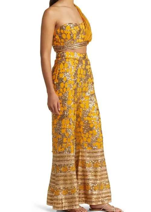 Burnt Orange Sharara Image - 5