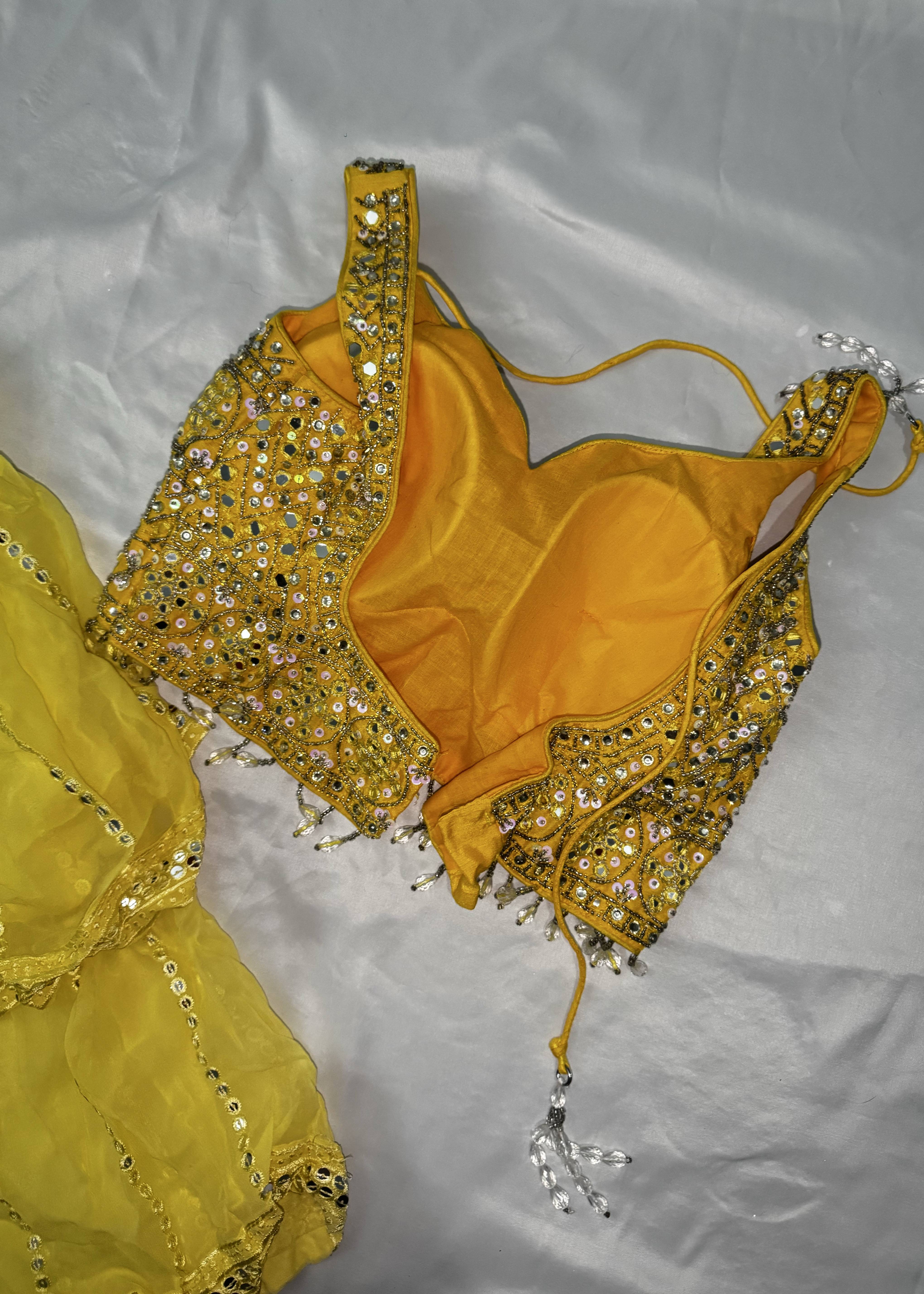 Yellow Ombré Lehenga Image - 3