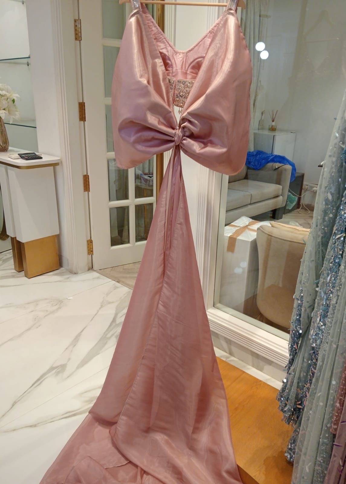 Celestial Pink Mermaid Lehenga Image - 5