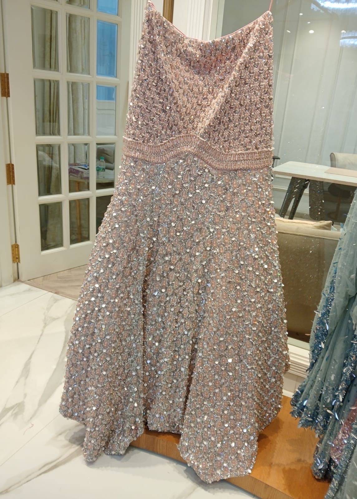 Celestial Pink Mermaid Lehenga Image - 6