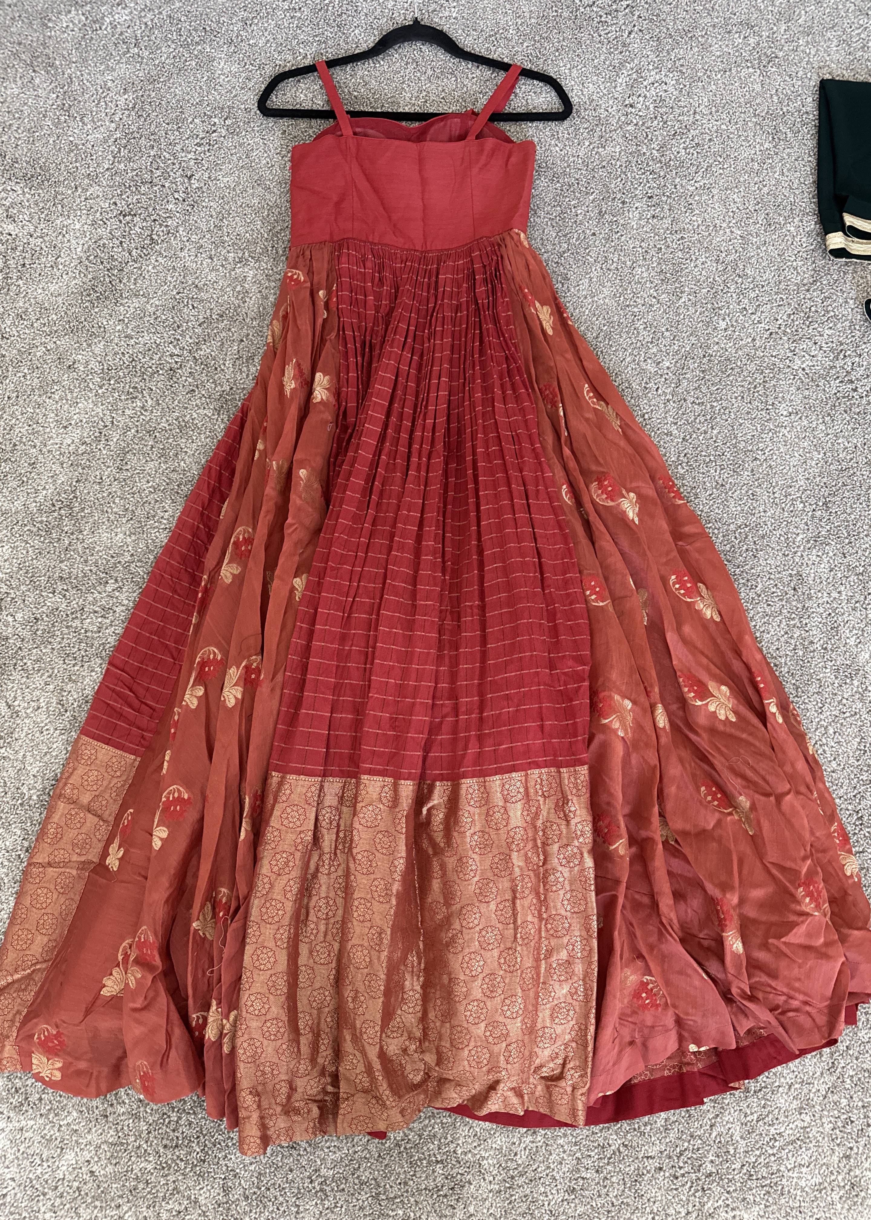 Red and Gold Gown Image - 2