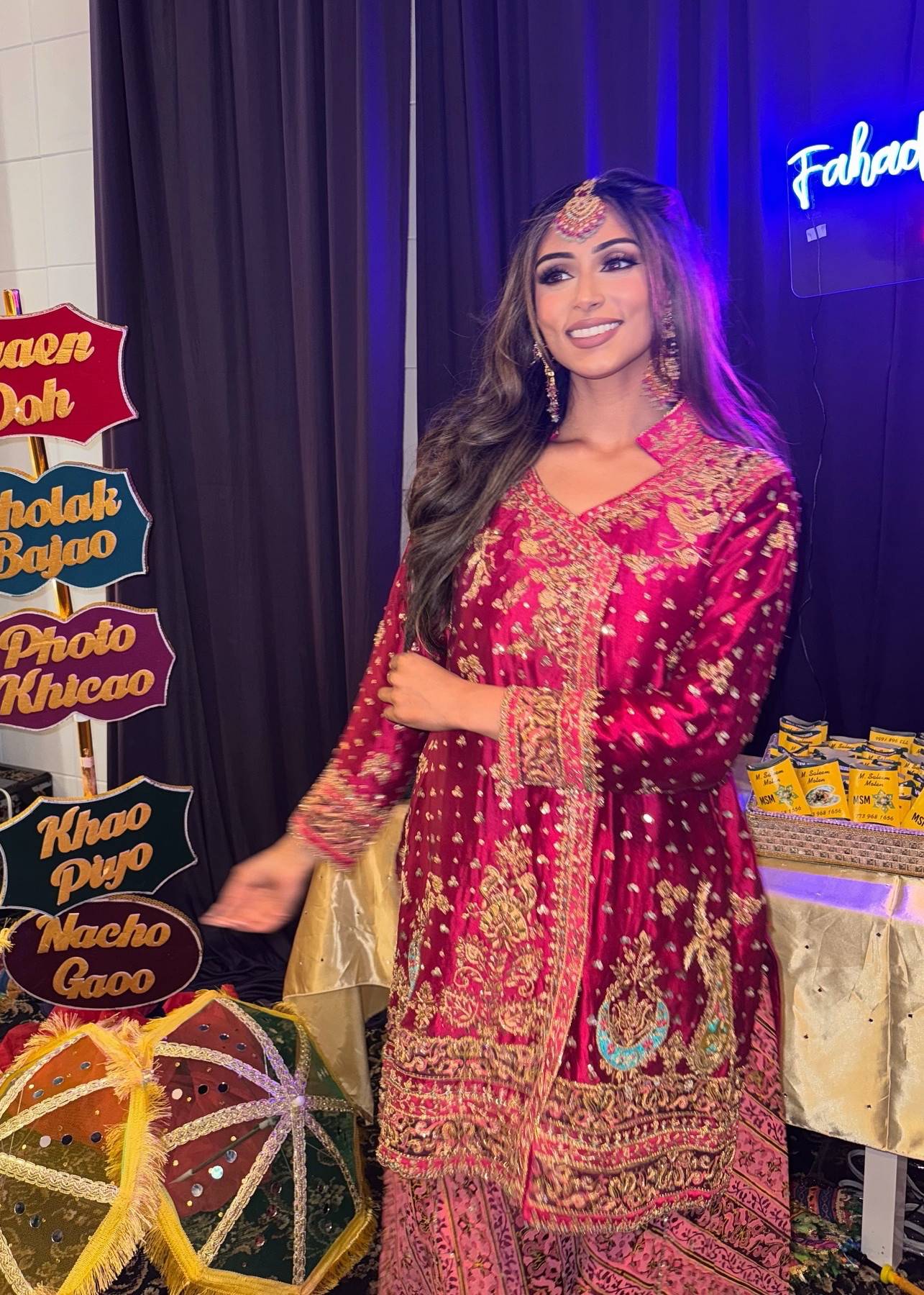 Maroon Gharara Set Image - 2