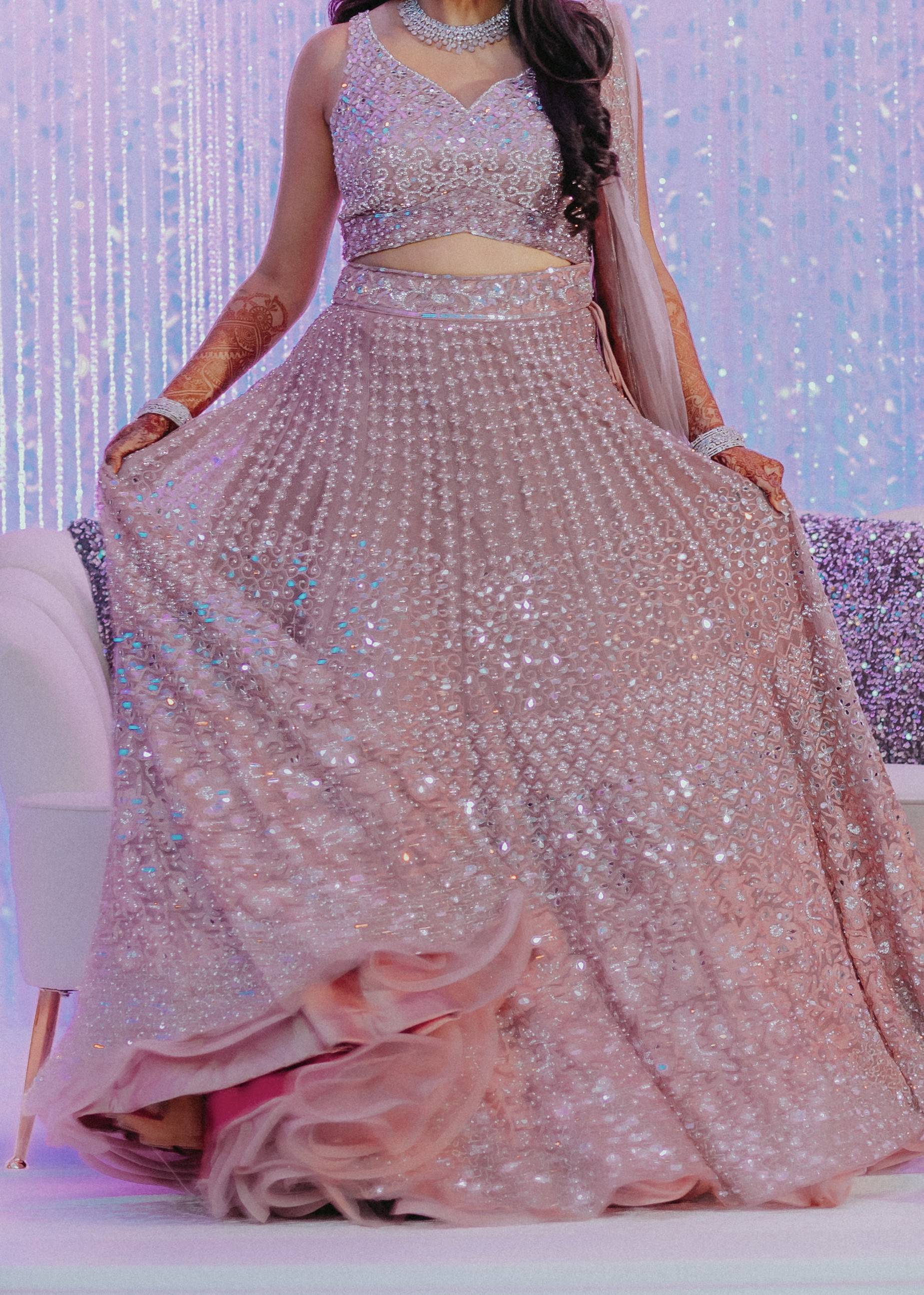 Mauve Bridal Lehenga Image - 0