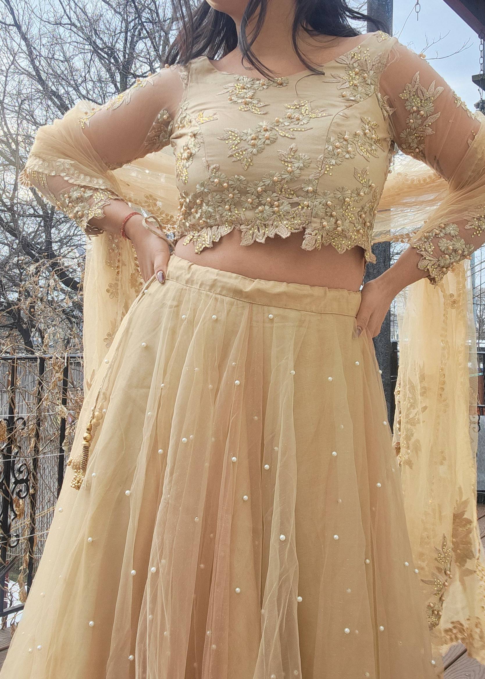 Taupe Lehenga Set Image - 1