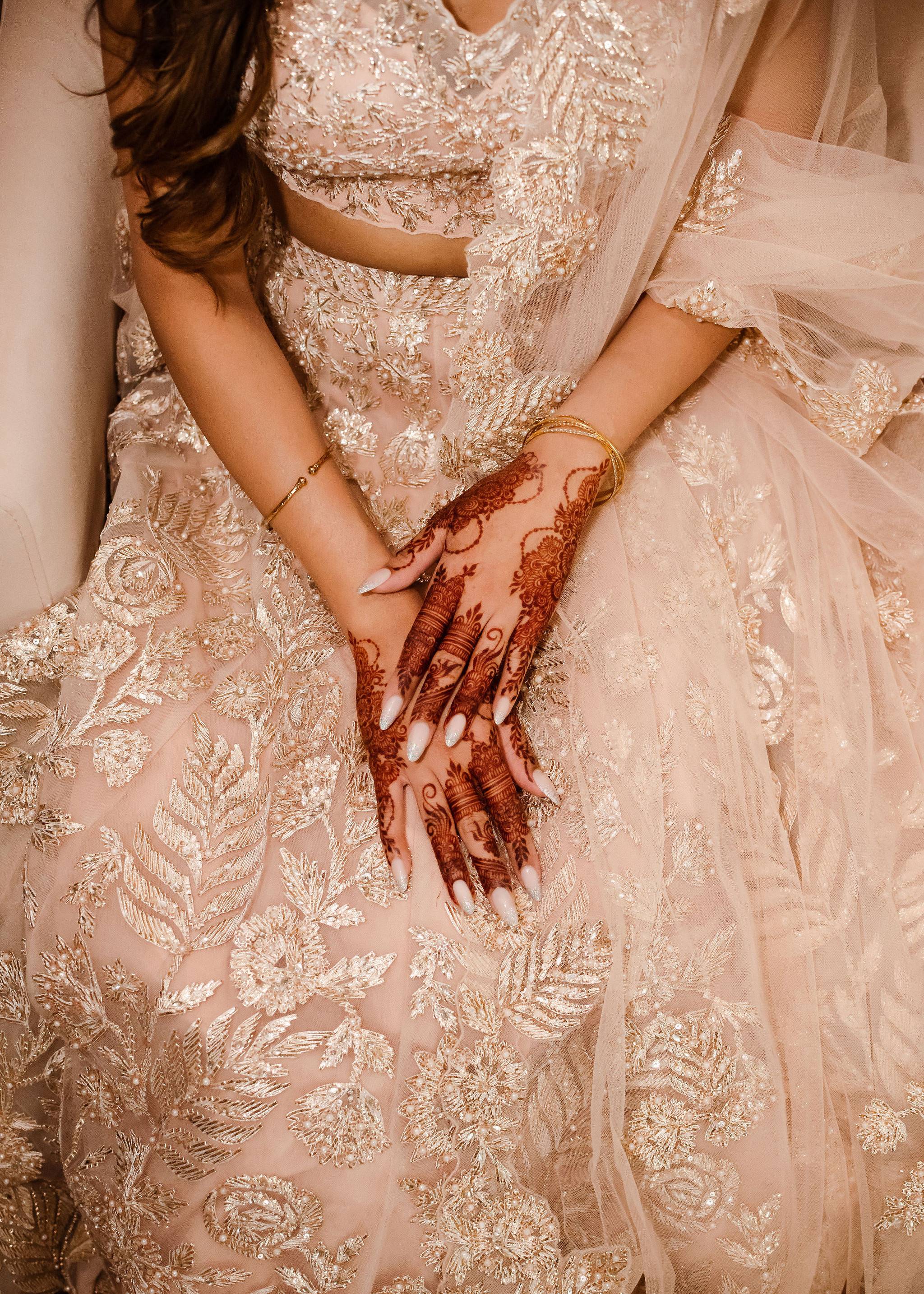 Beige Embroidered Lehenga Image - 2