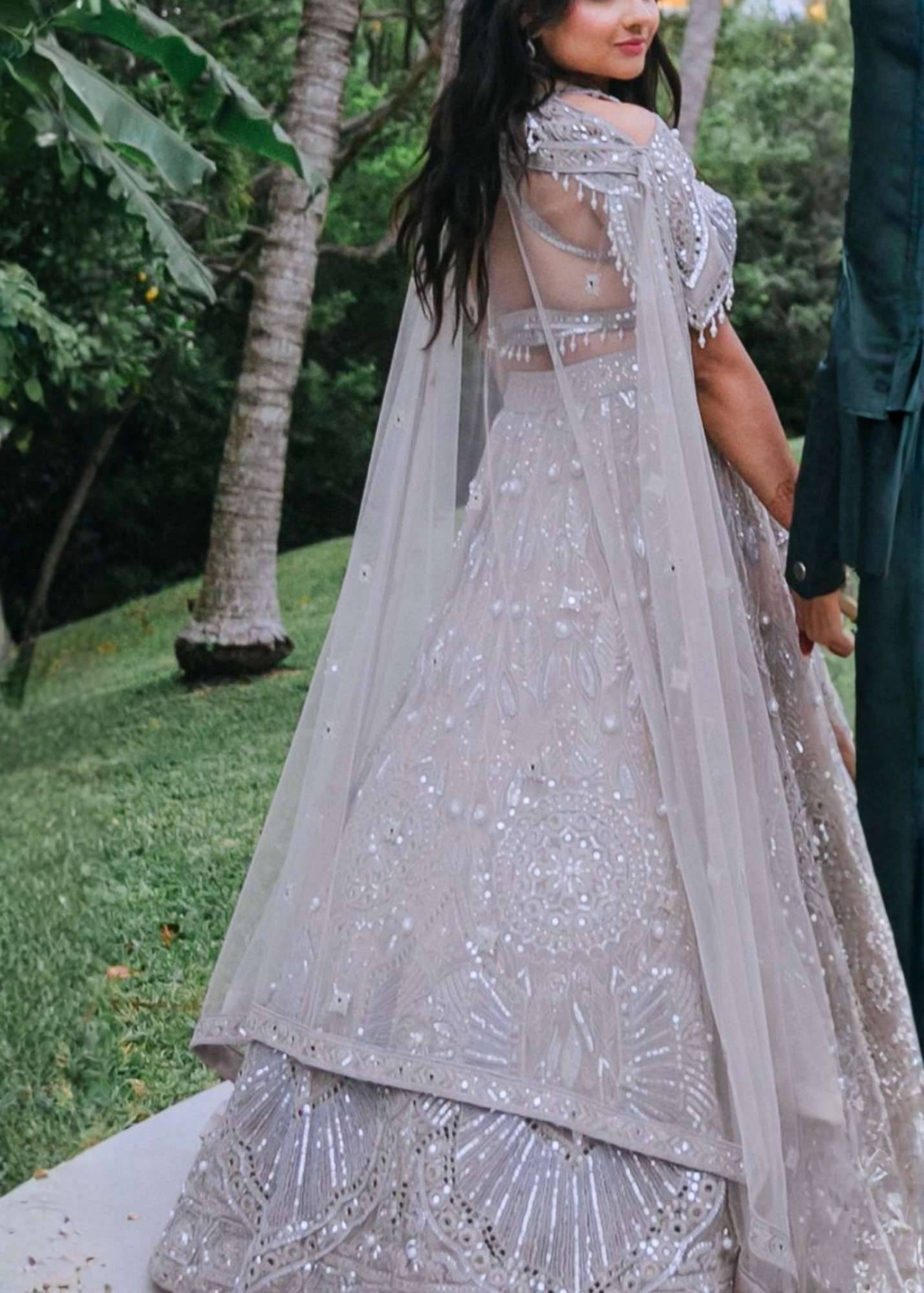 Silver Lehenga Set Image - 1