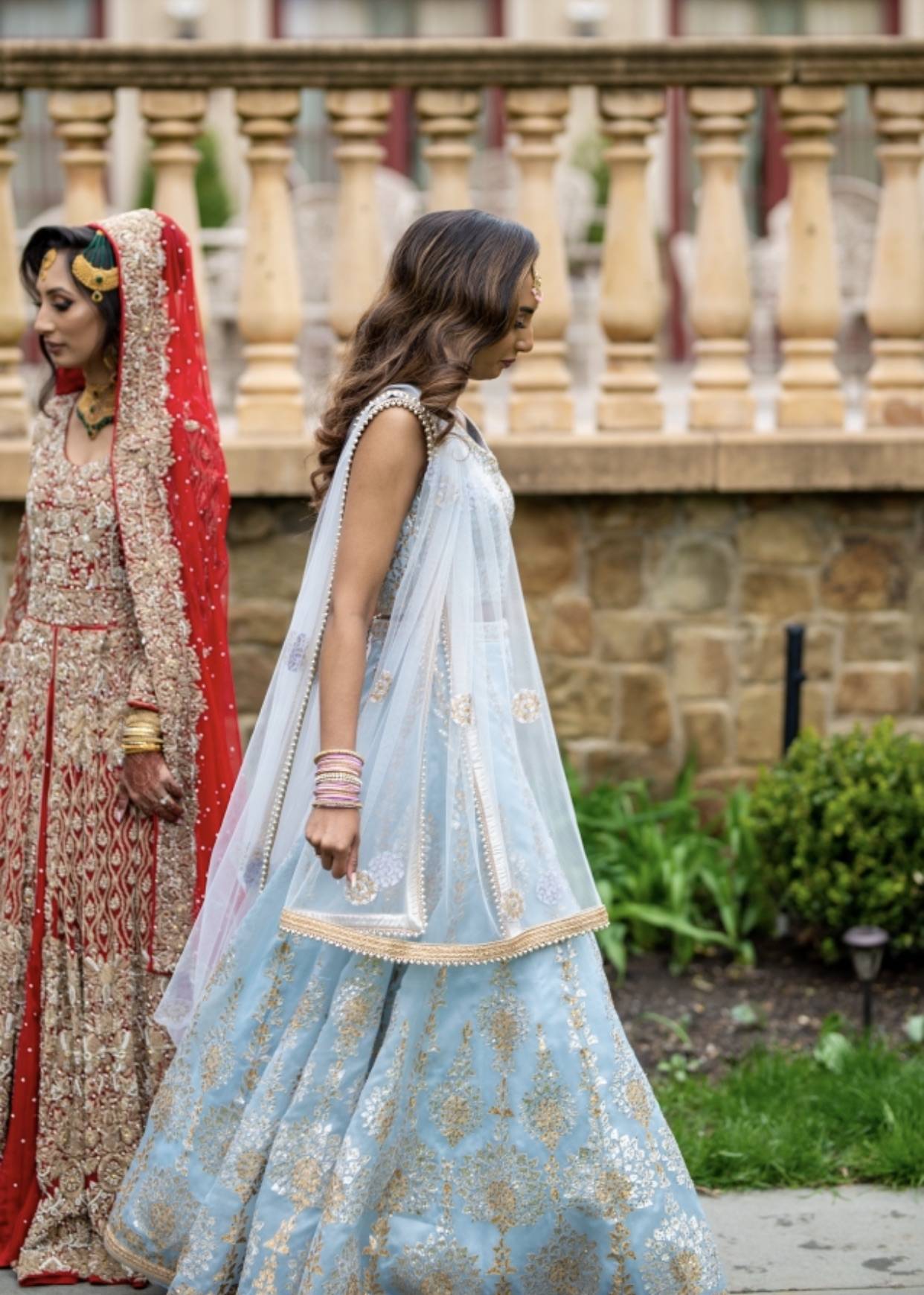 Light Blue Lehenga Image - 2