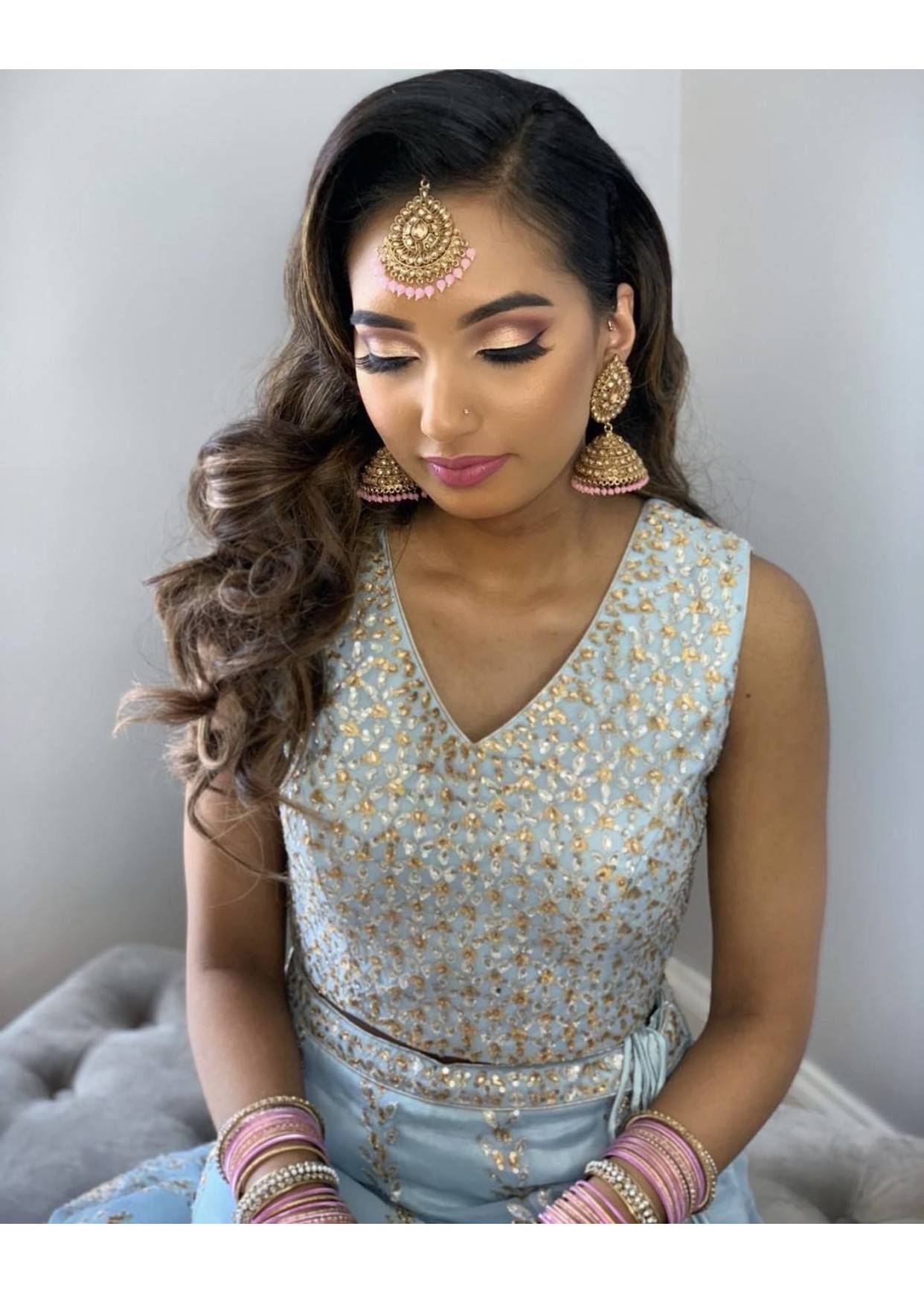 Light Blue Lehenga Image - 4