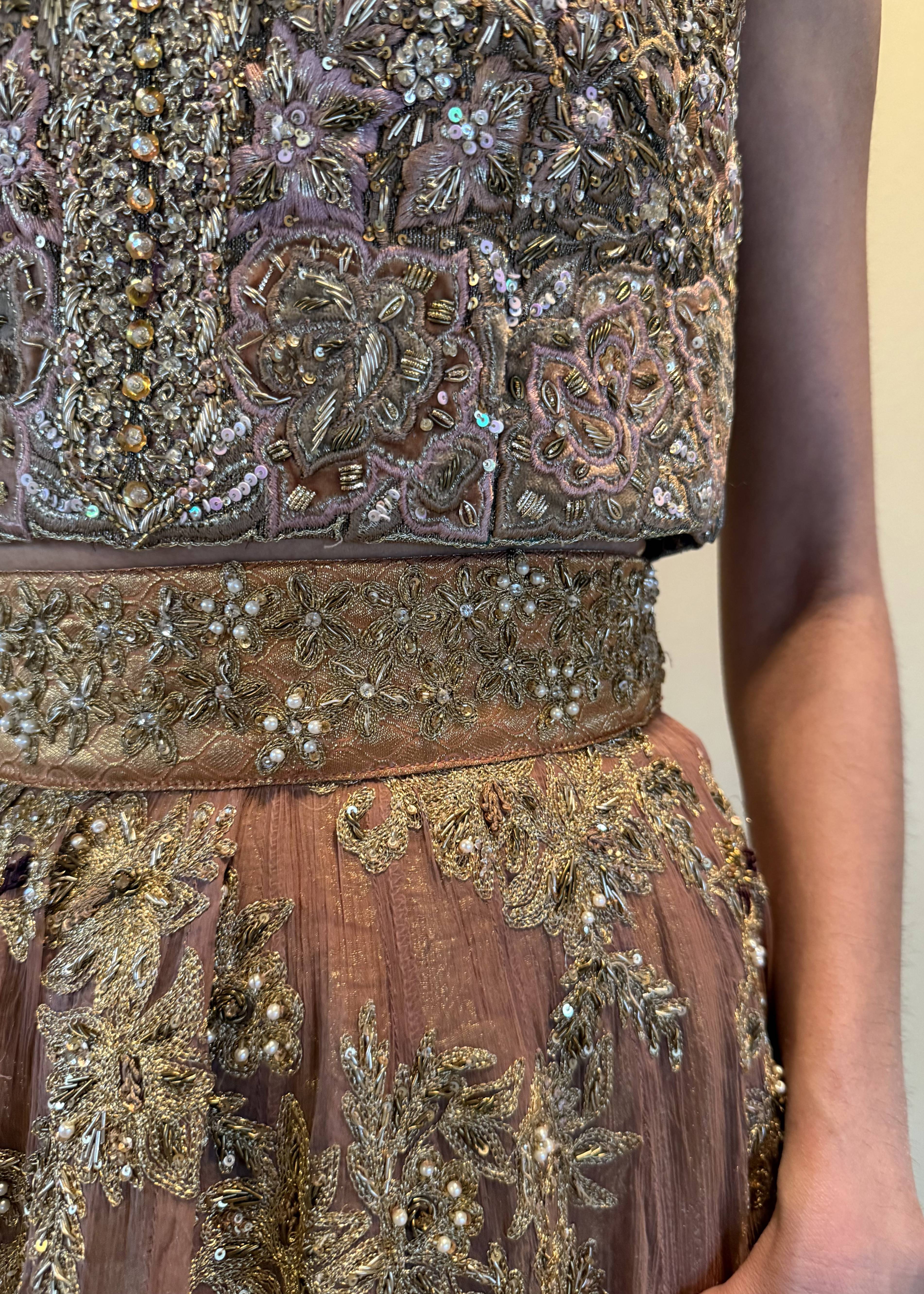 Purple Pink Lehenga Set Image - 1