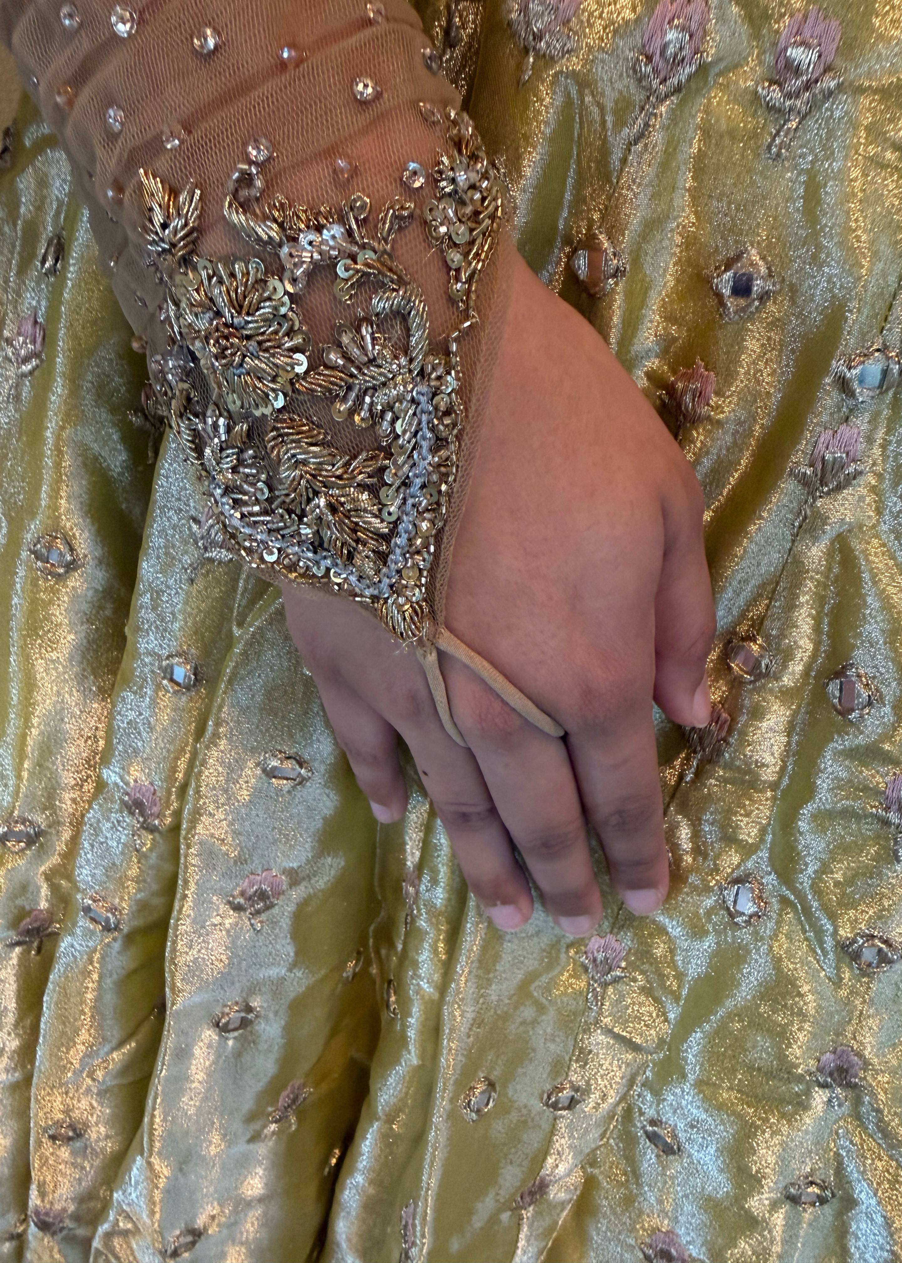 Pastel Yellow Lehenga Image - 3