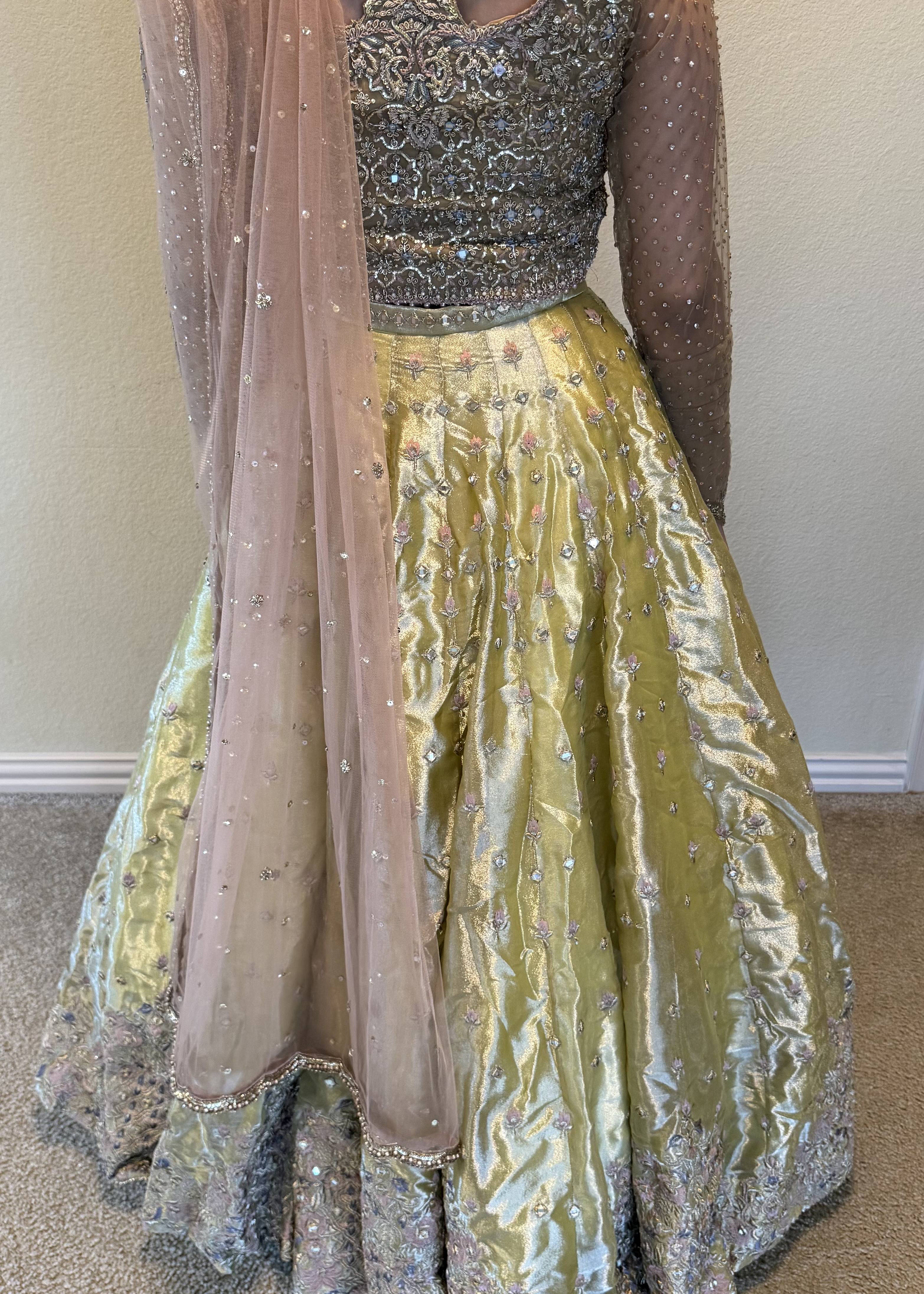 Pastel Yellow Lehenga Image - 5