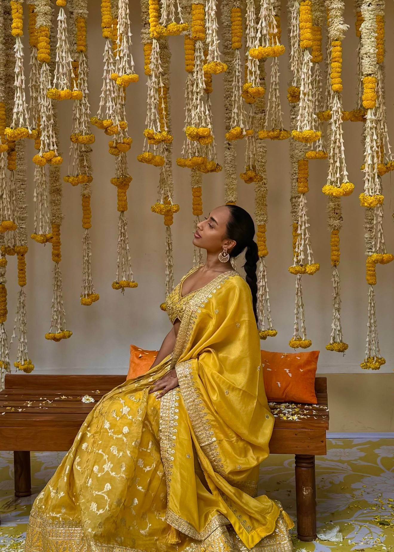 Haldi Guest Embroidered Lehenga Image - 1