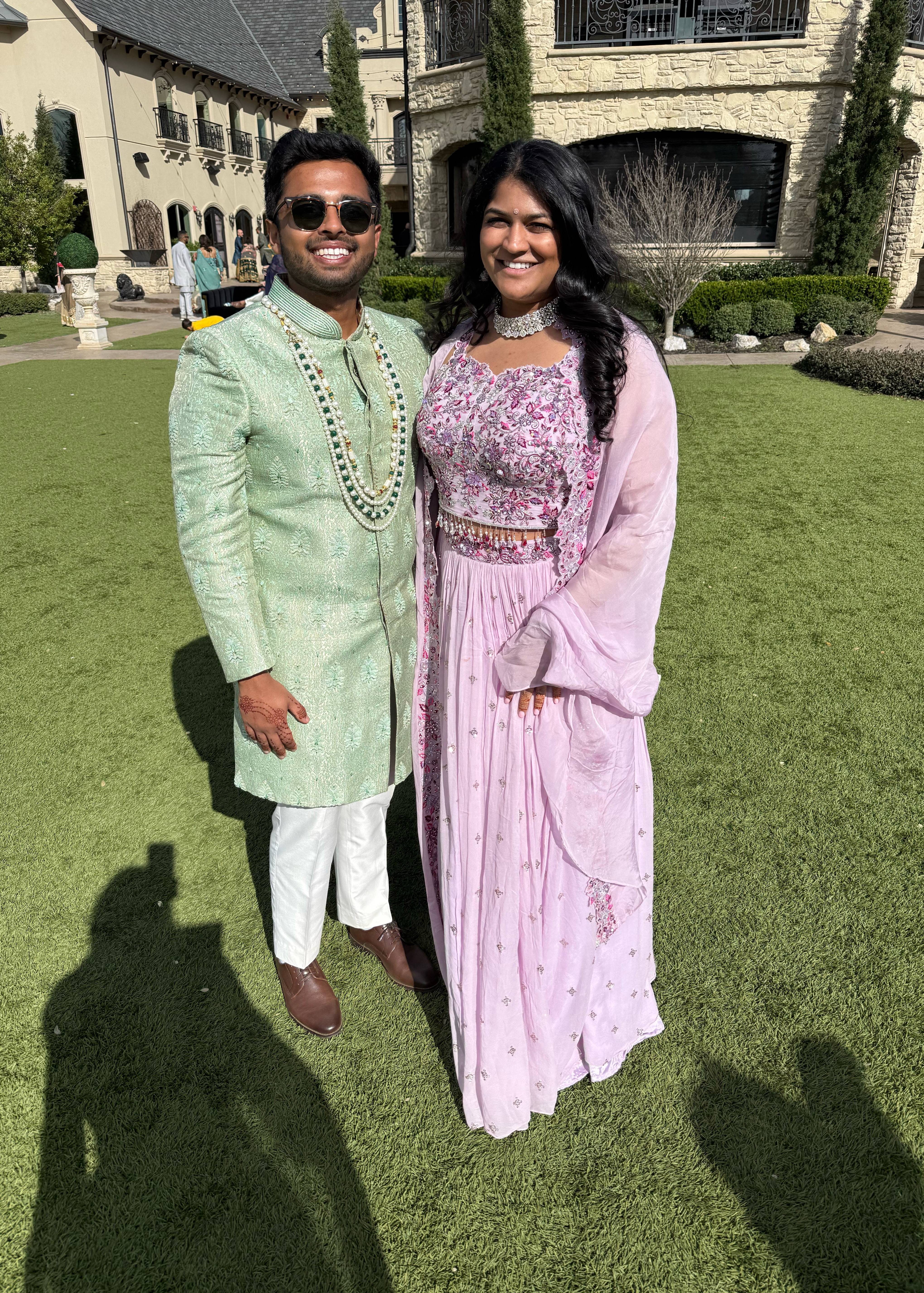 Lavender Pink Jacket Lehenga Image - 2