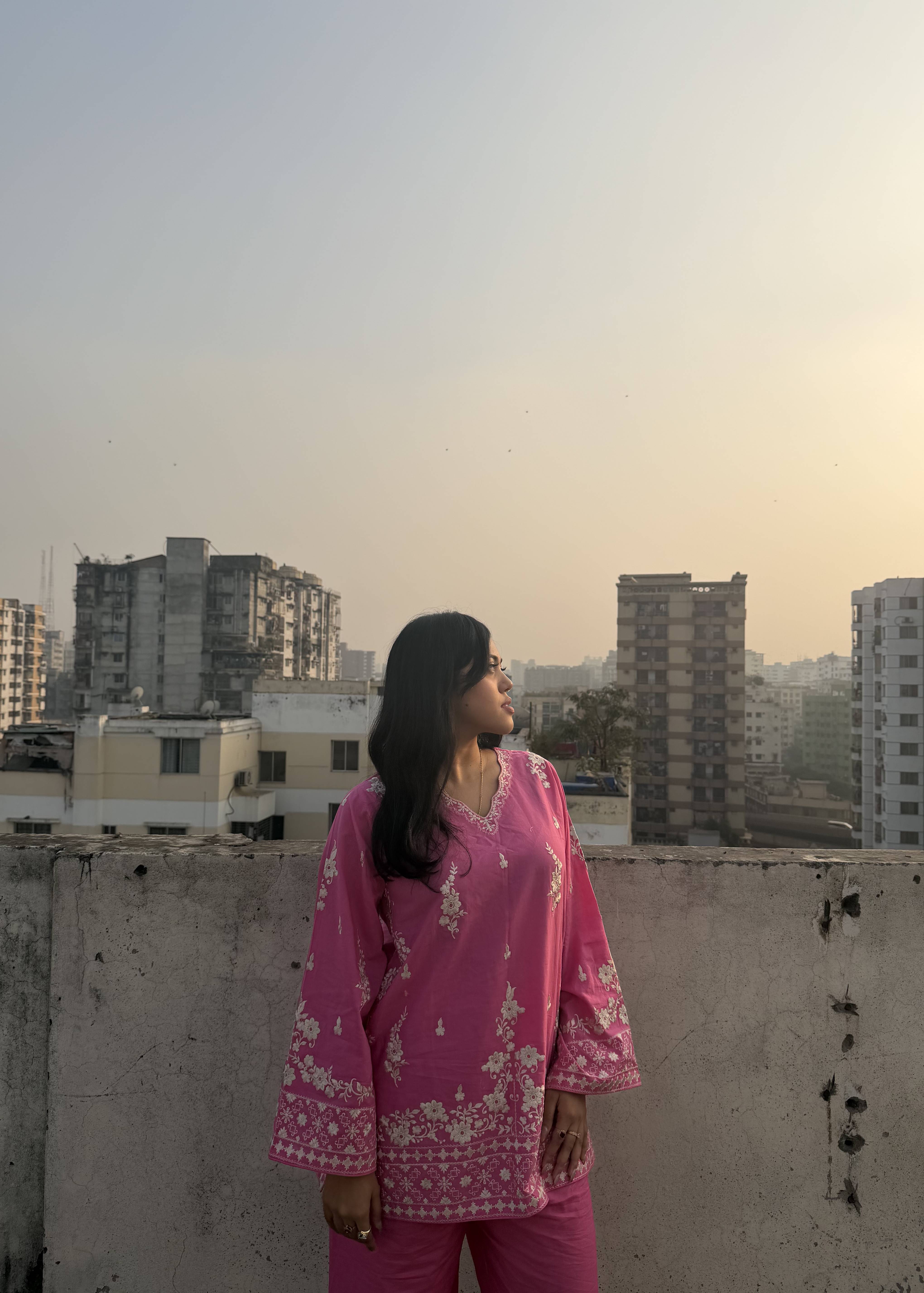 Pink Kurta Set Image - 1