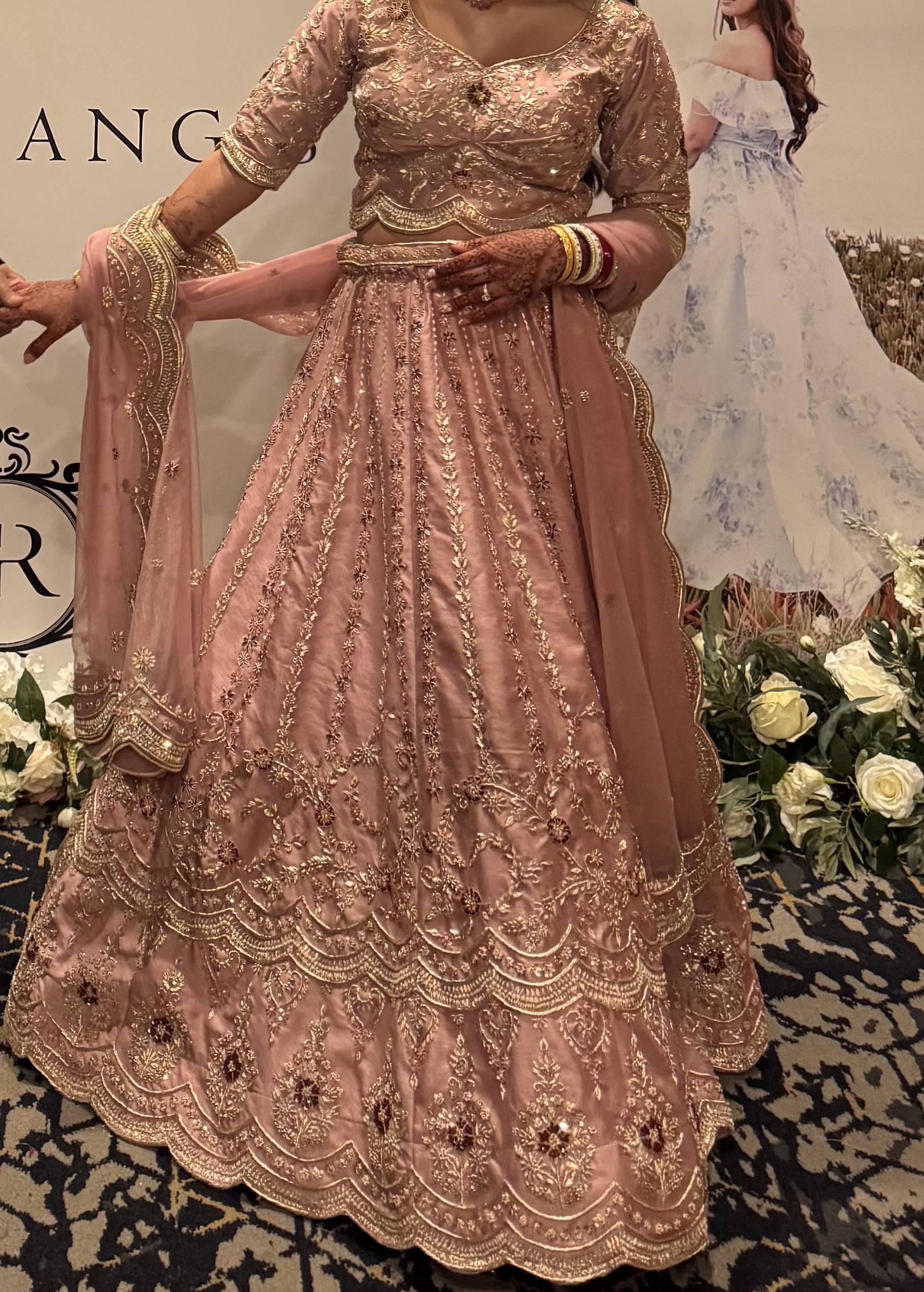 Light Pink Bridal Lehenga Image - 0