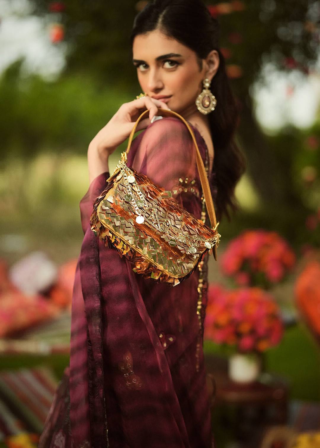 Gold Rush Baguette Purse Image - 2