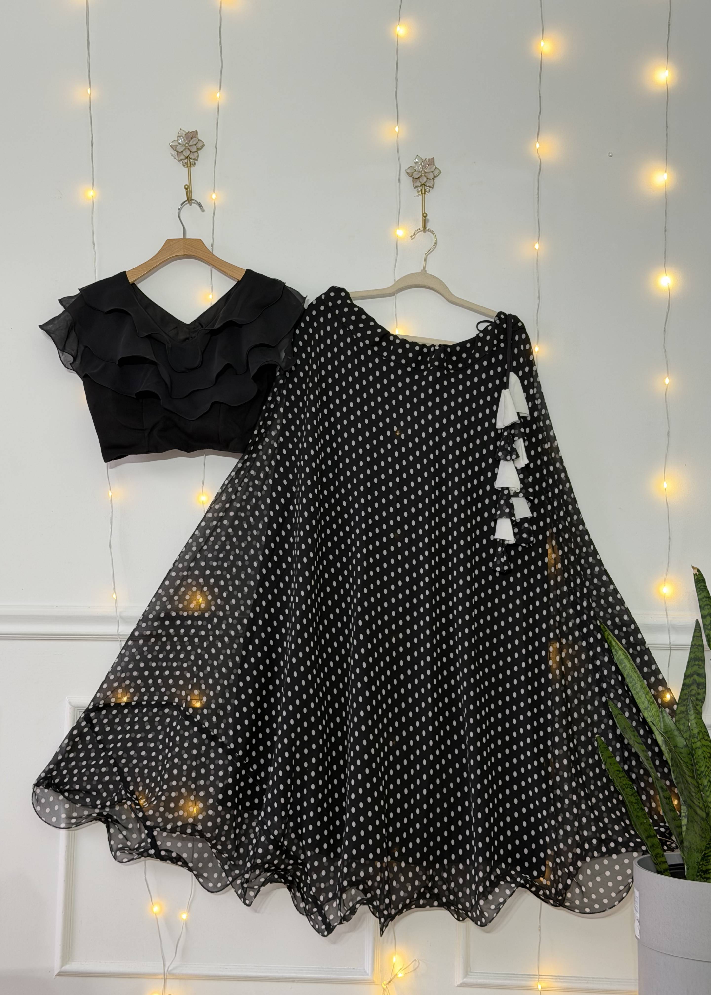 Polka Dot Skirt Set Image - 0