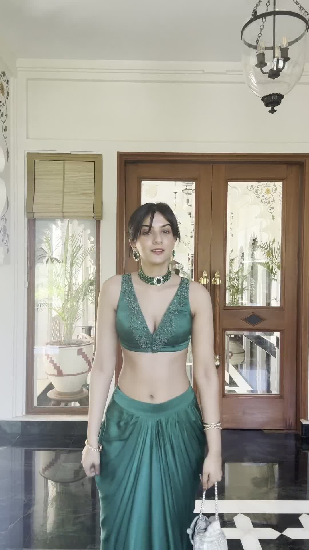 Emerald Green Skirt Sets Image - 4