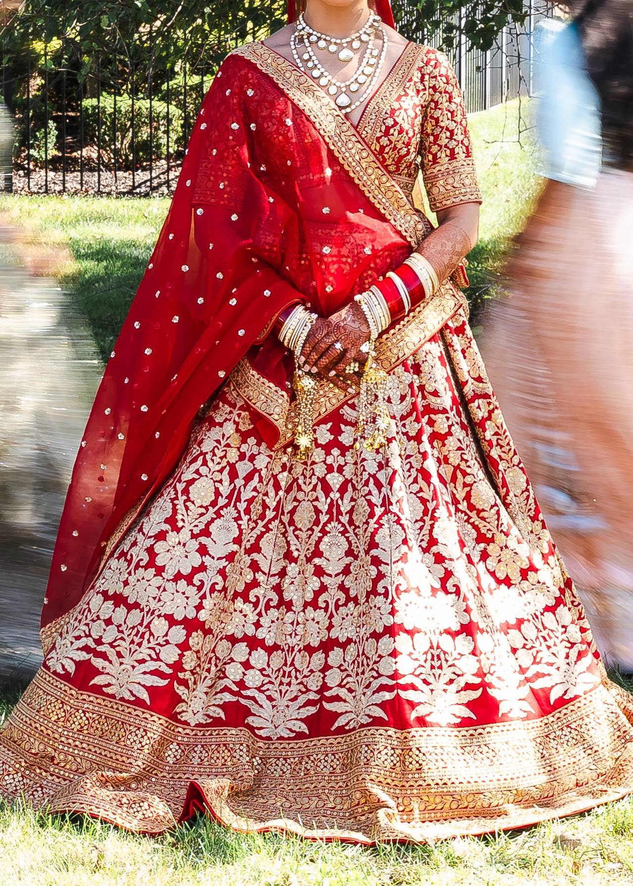 Red Bridal Lehenga Image - 2