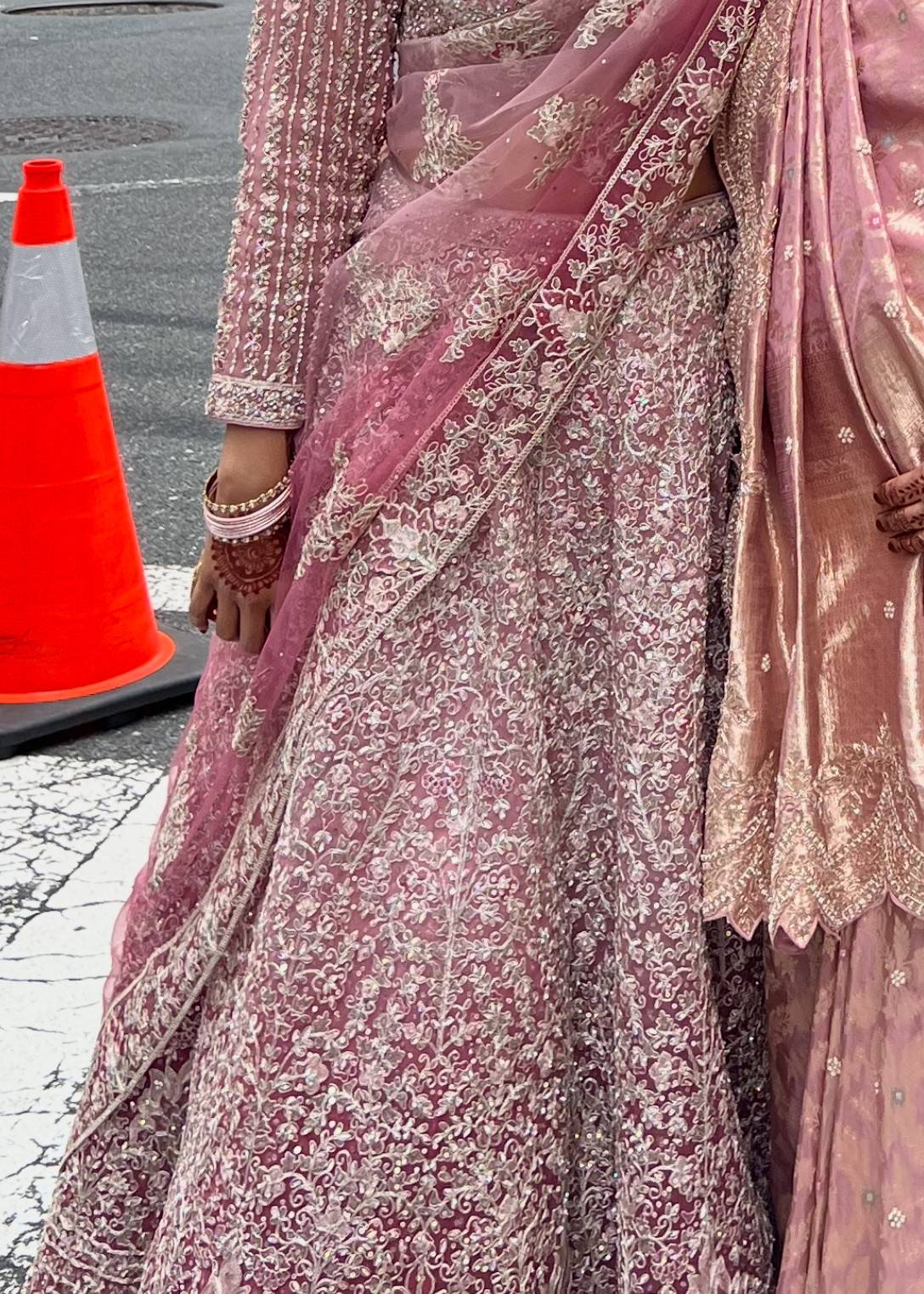 Pink Embroidered Lehenga Image - 0