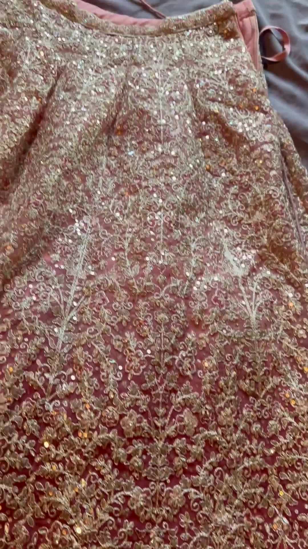Pink Embroidered Lehenga Image - 2